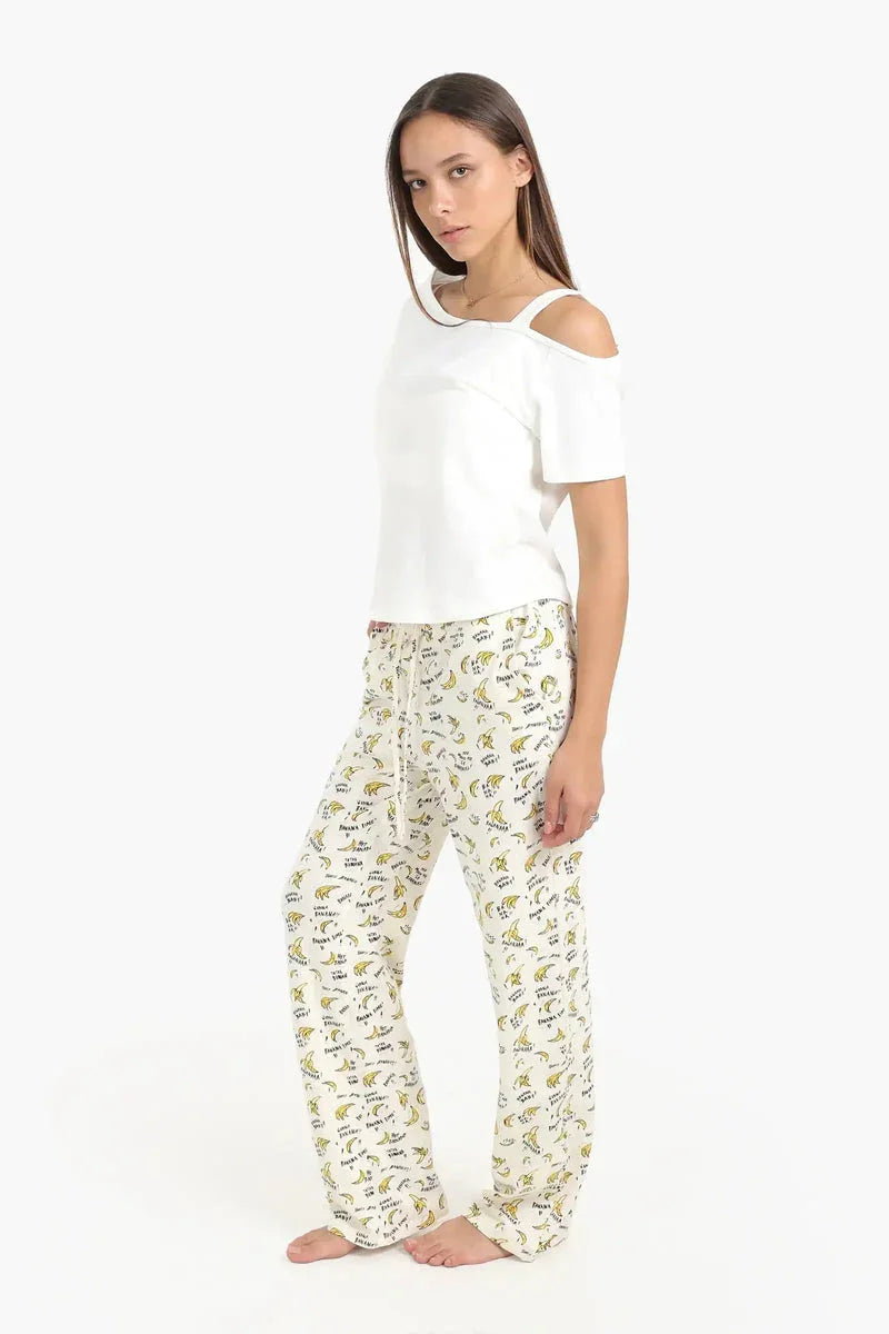 Carina - Shoulder Cut-Out Pyjama Set 2