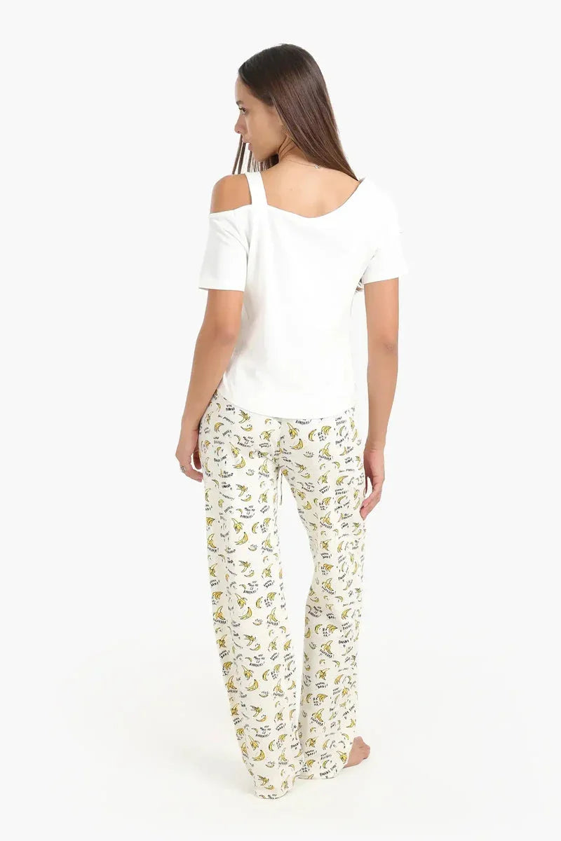 Carina - Shoulder Cut-Out Pyjama Set 3