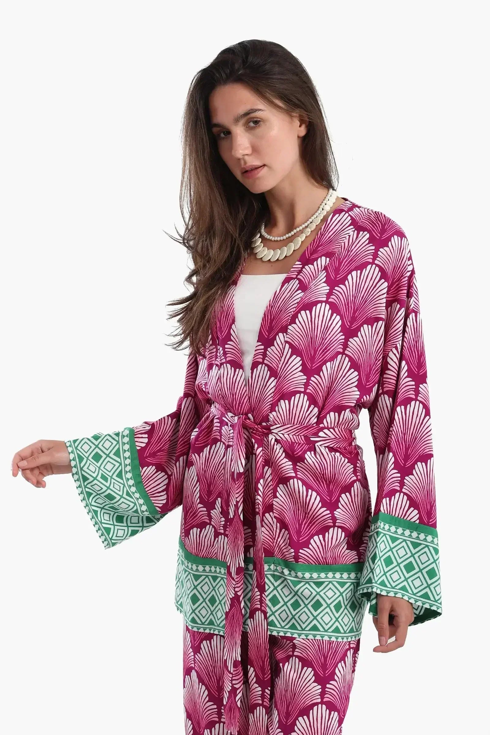 Carina - Shell Printed Kimono 2