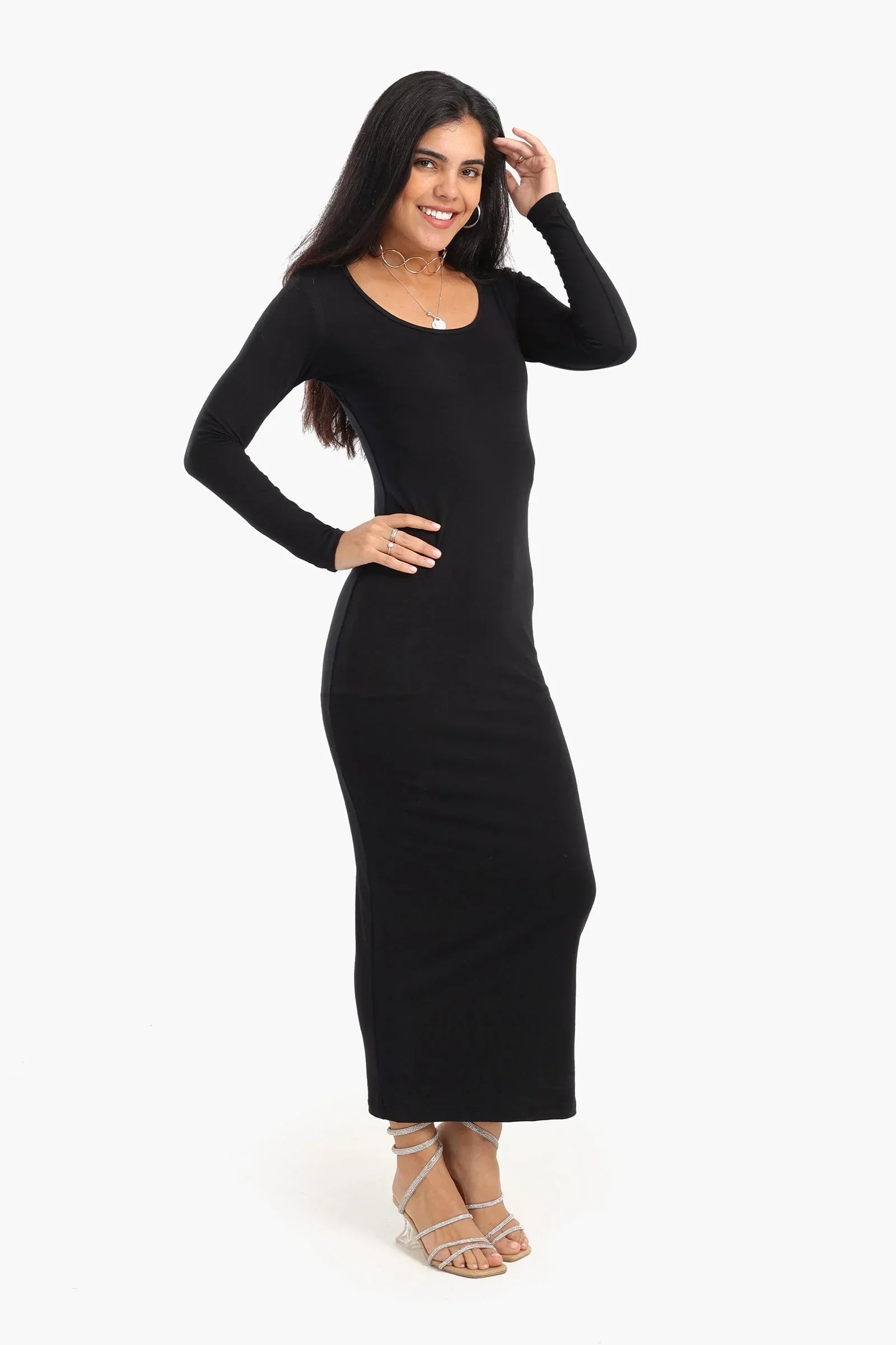 Clue - Slim Fit Cotton Blend Dress 2