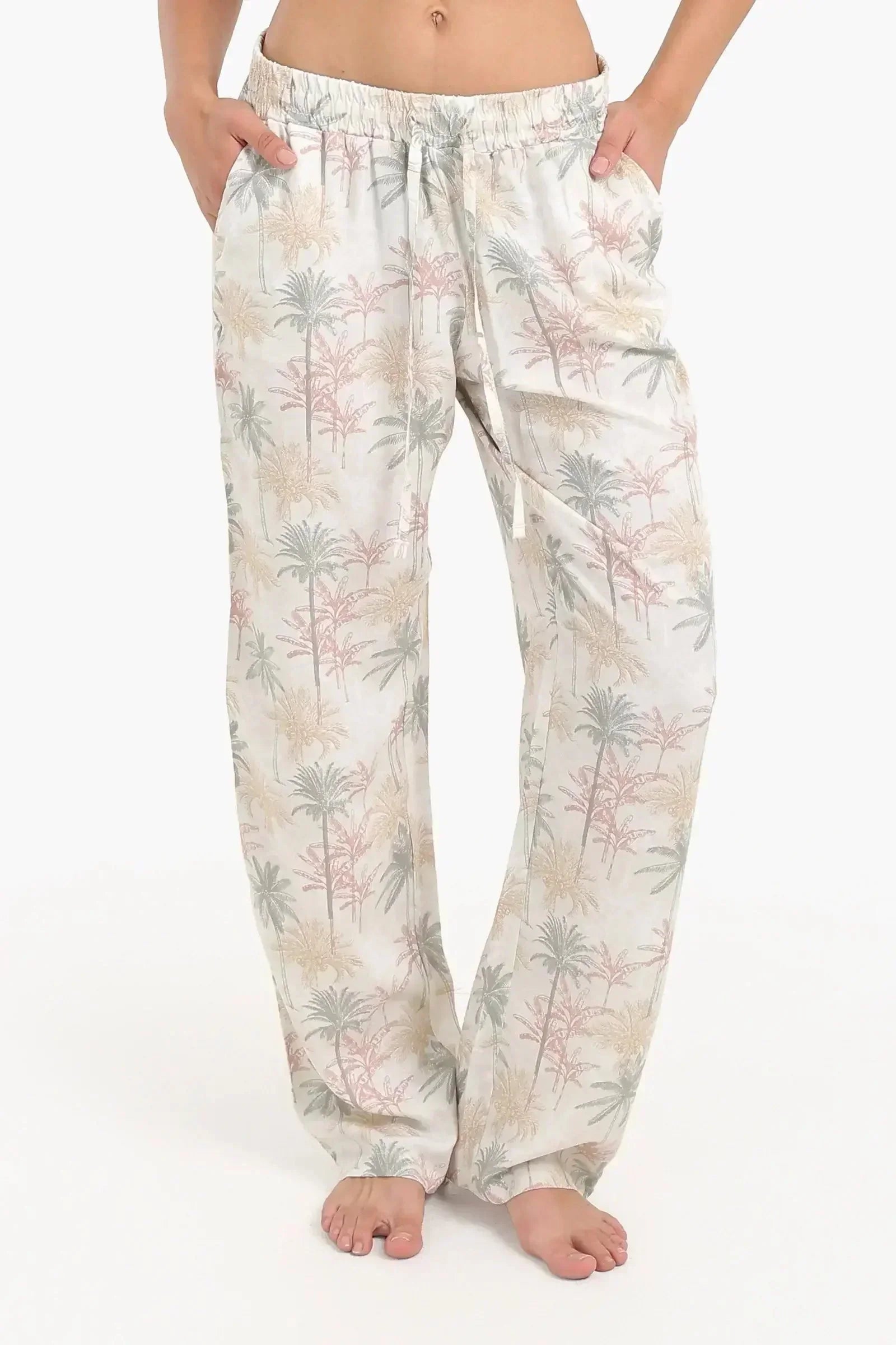 Carina - Palm Printed Pyjama Pants 1