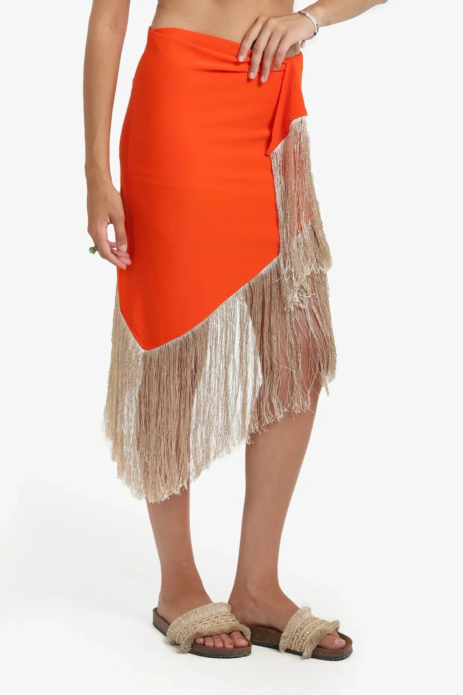 Carina - Fringe Beach Sarong Wrap 5