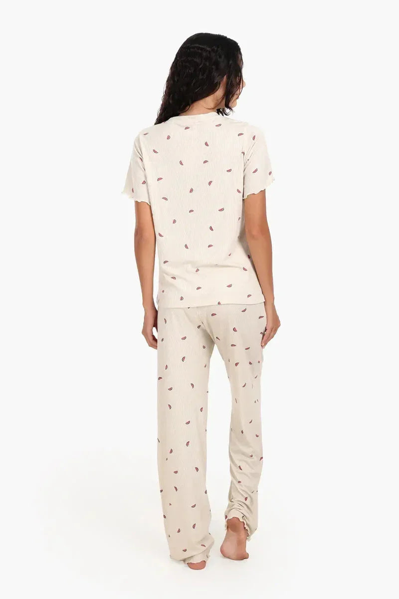 Watermelon Print Viscose Pyjama Set - Carina 3