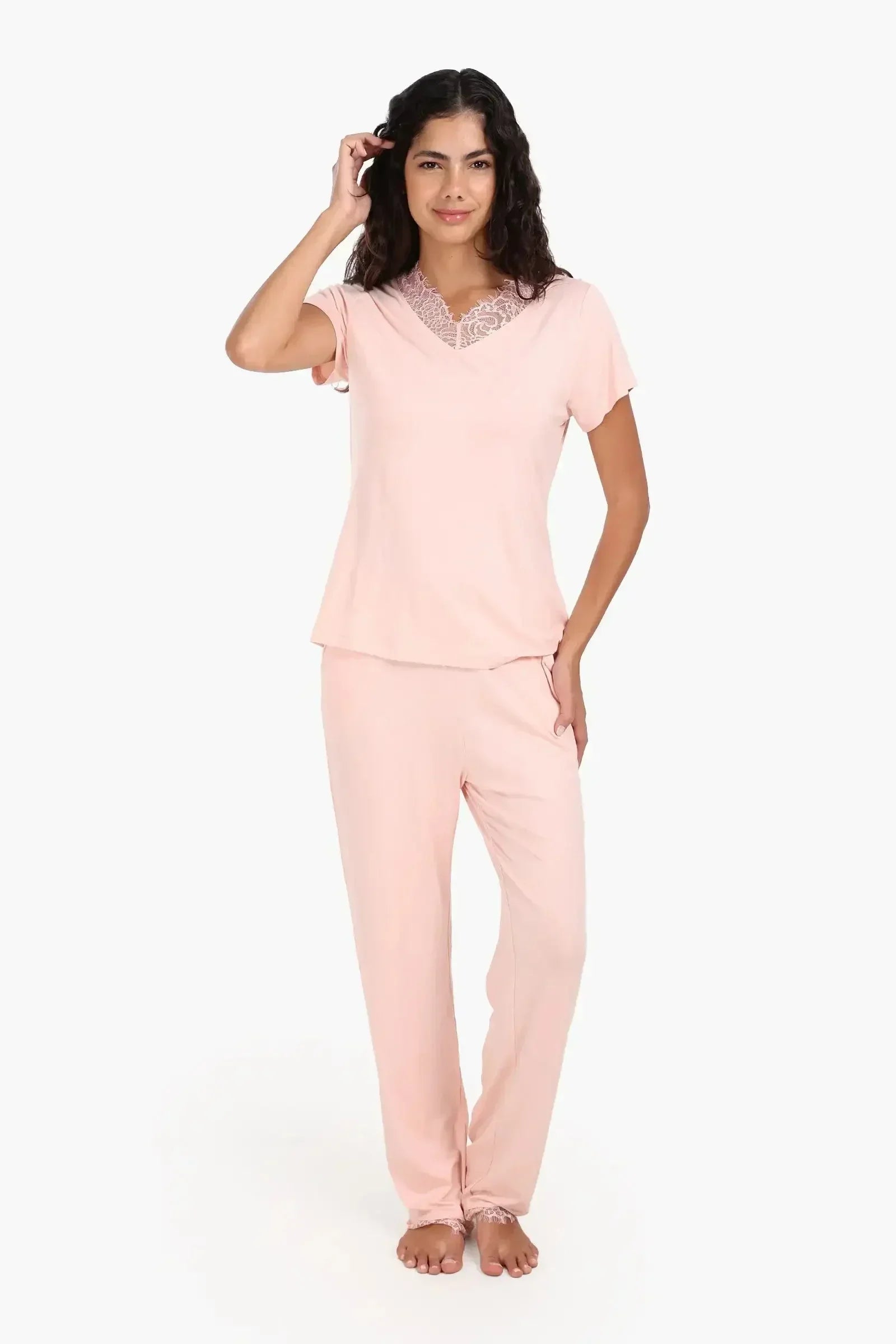 Carina - Pyjama Set with Lace Edges 5