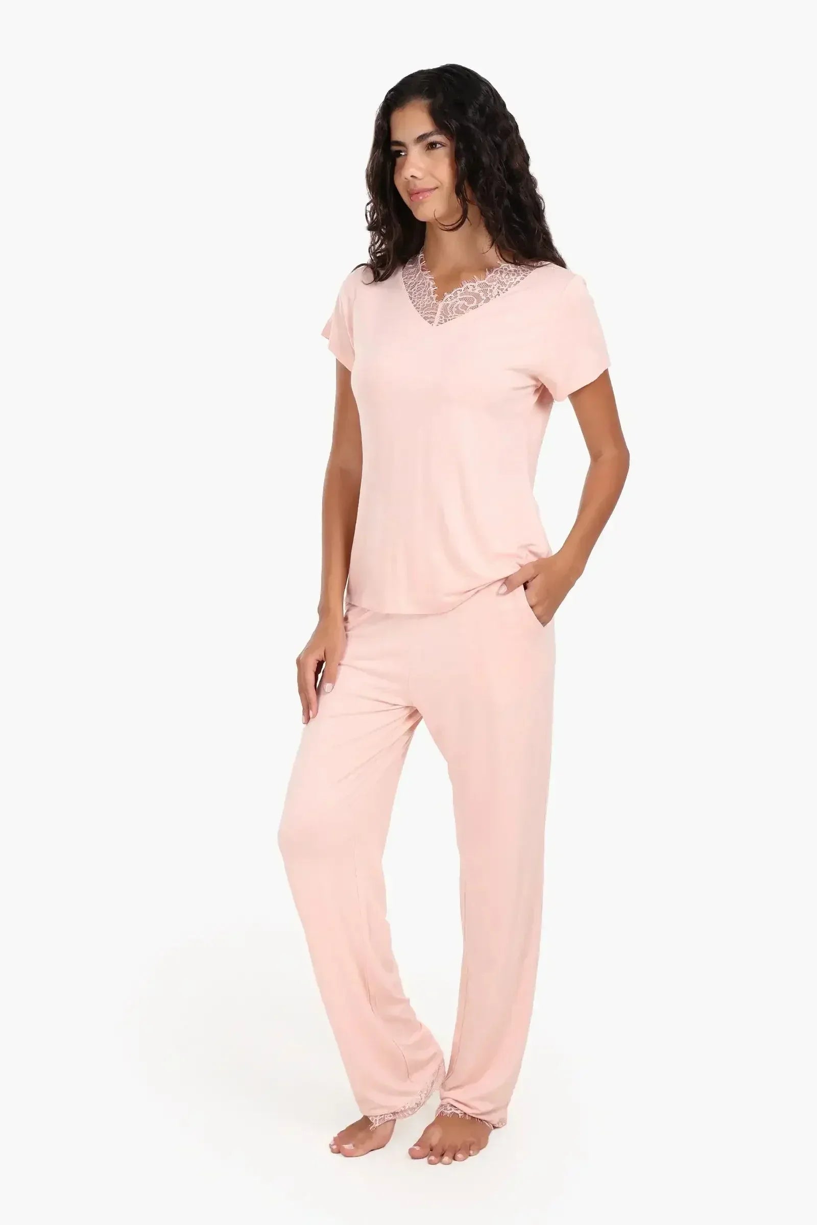 Carina - Pyjama Set with Lace Edges 31
