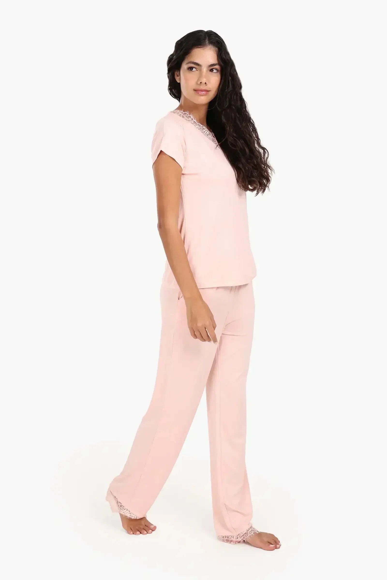 Carina - Pyjama Set with Lace Edges 6