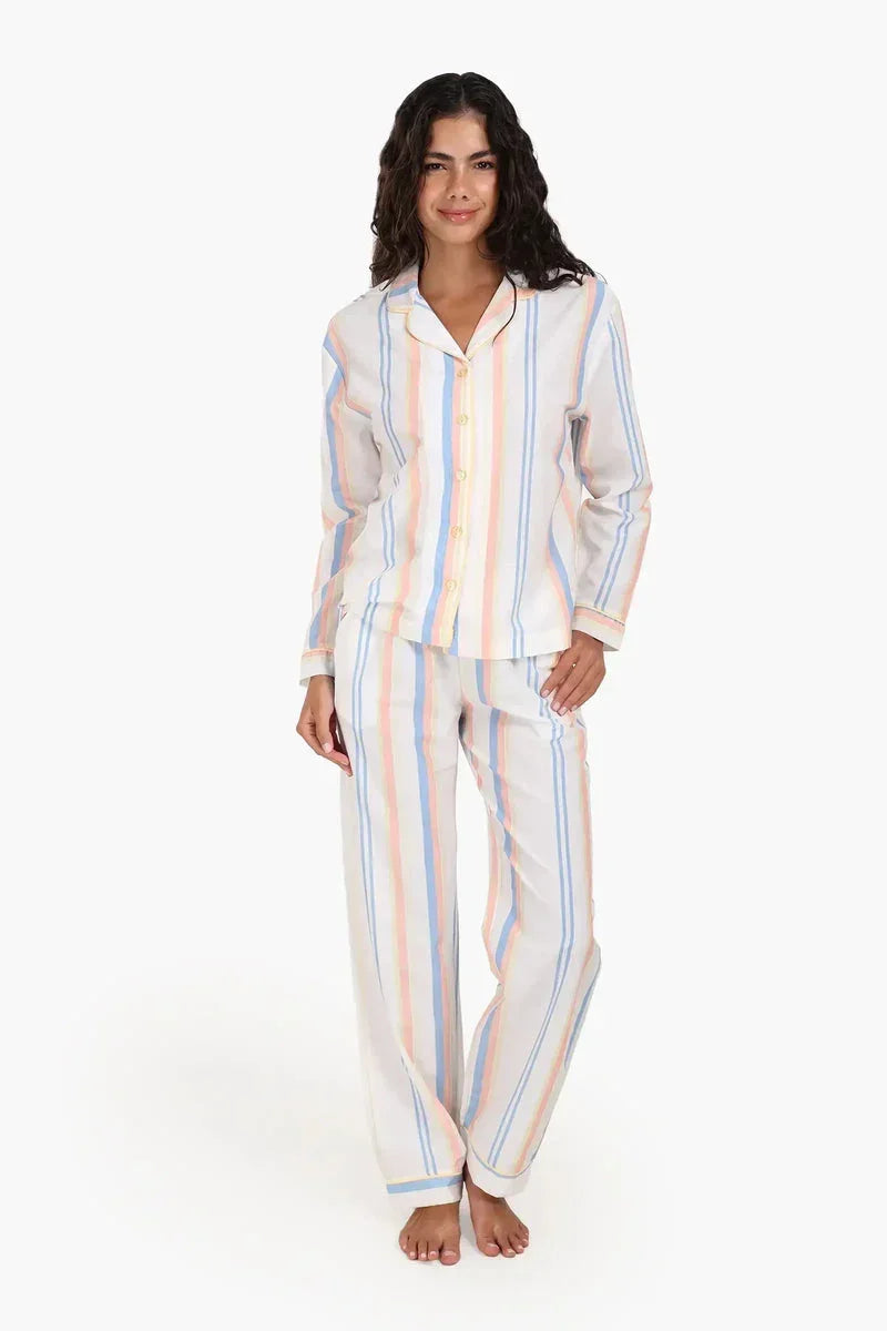 Striped Long Sleeves Pyjama Set - Carina 1