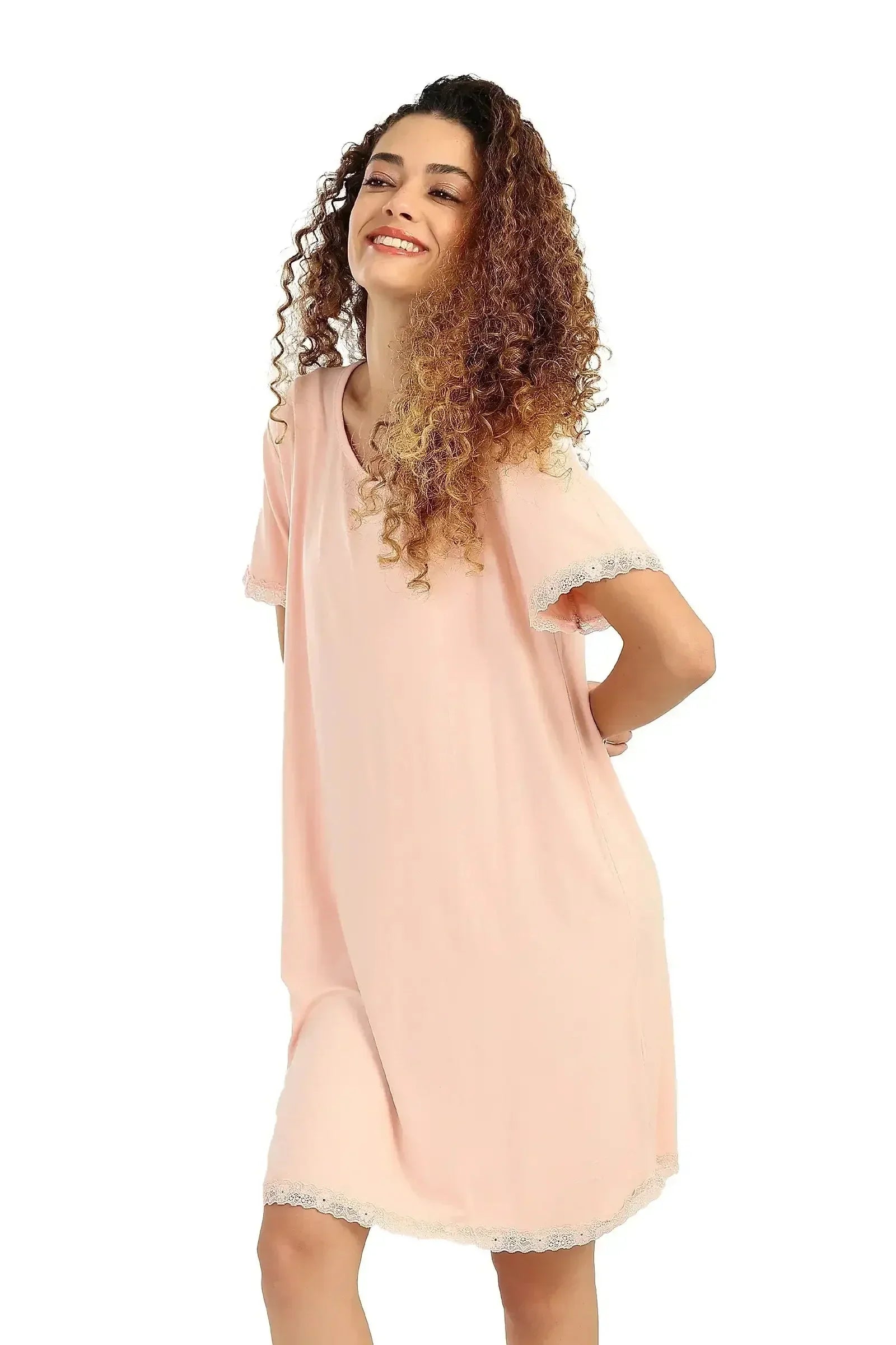 Carina - Lightweight Nightgown with Lace 23