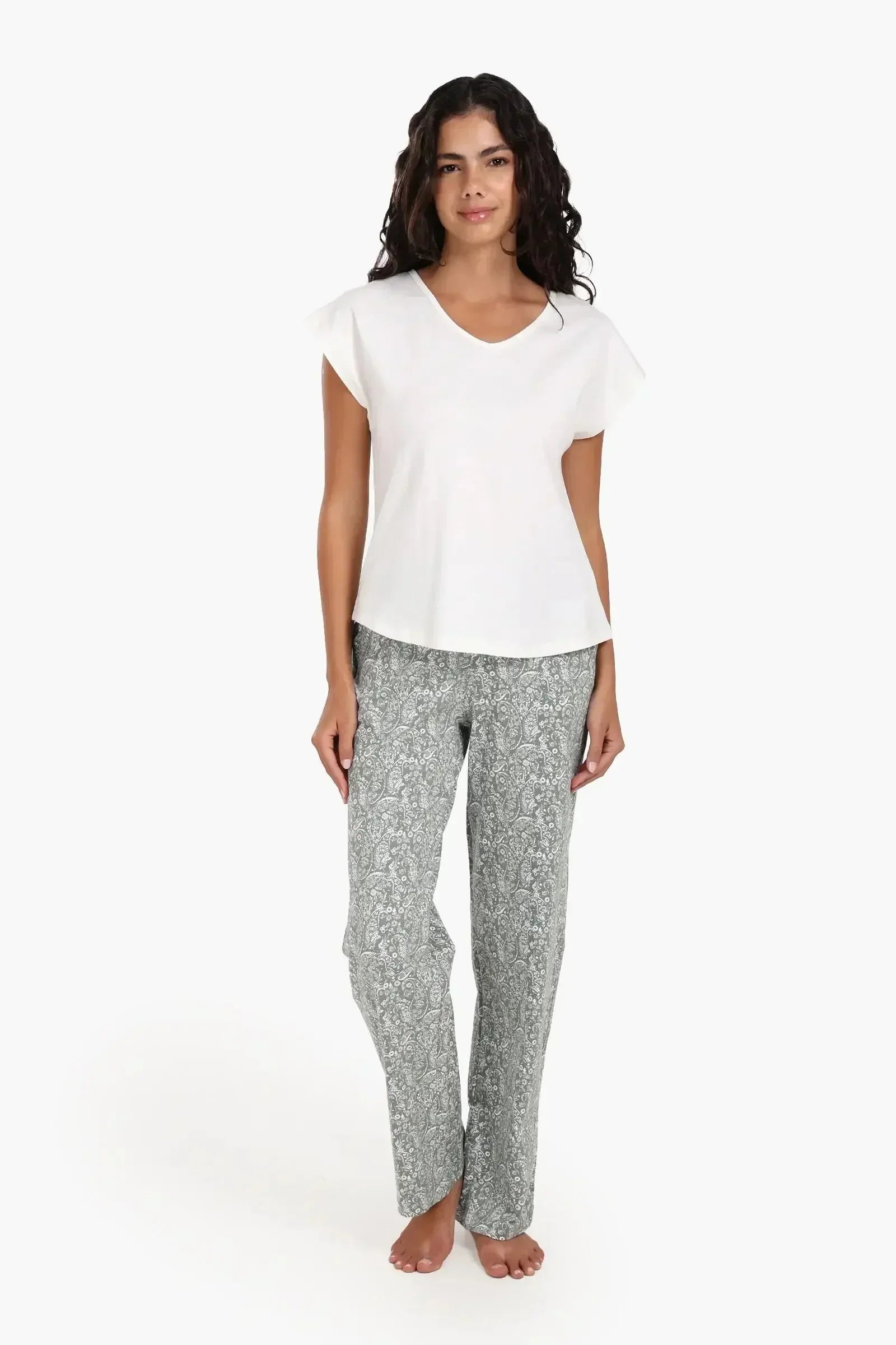 Carina - Pyjama Set with V-Back Tie 5