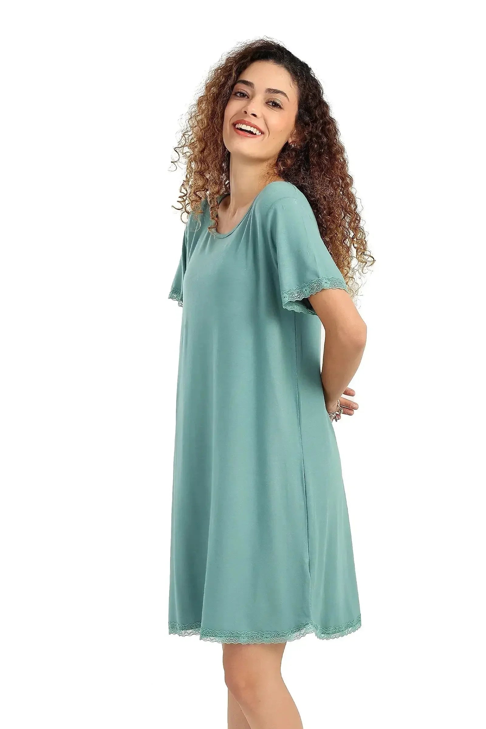 Carina - Lightweight Nightgown with Lace 9