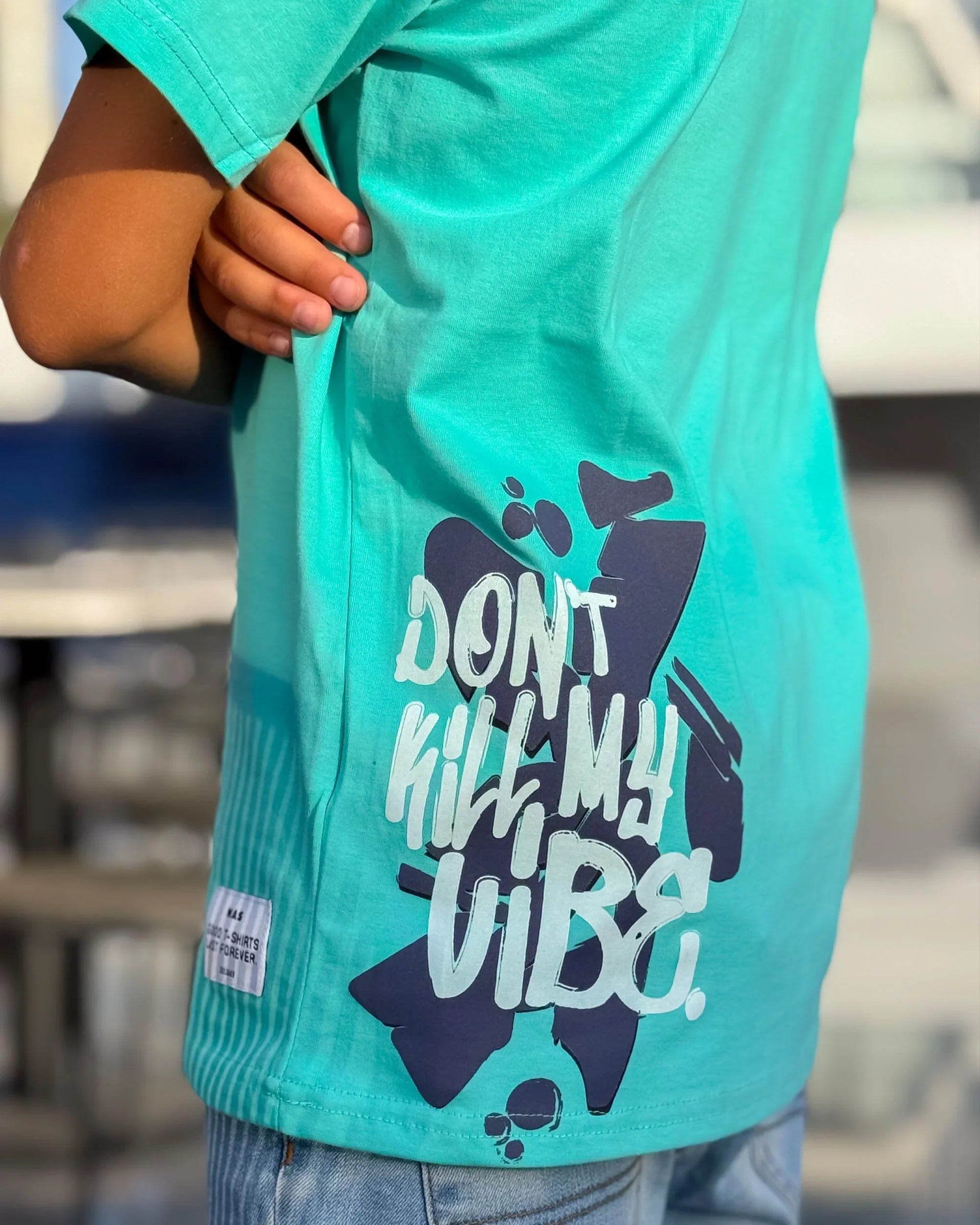 NAS Trends - Vibe Kids SS T-Shirt - Mint Green 2