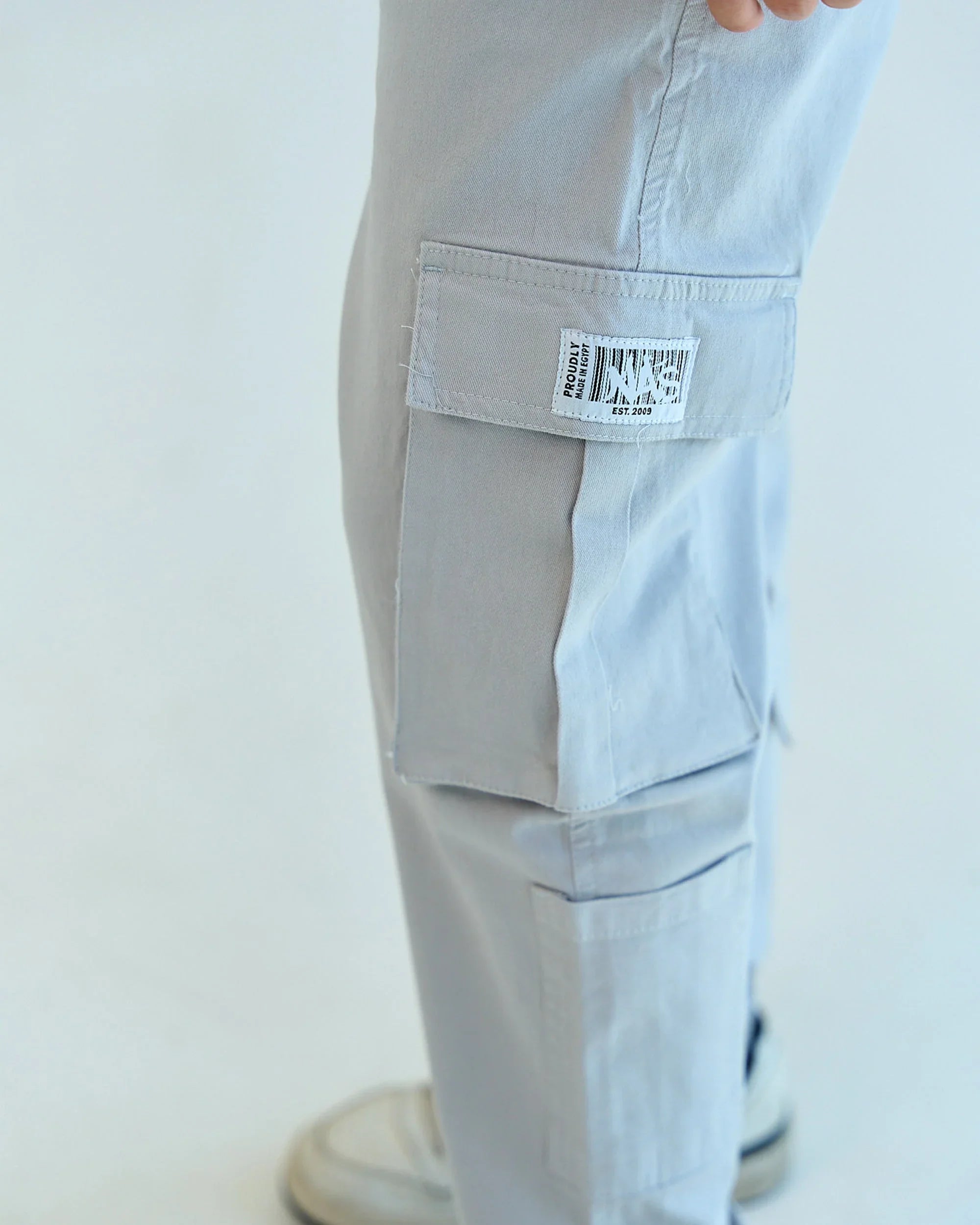 NAS Trends - Basic Unisex Cargo Pants - Grey 1