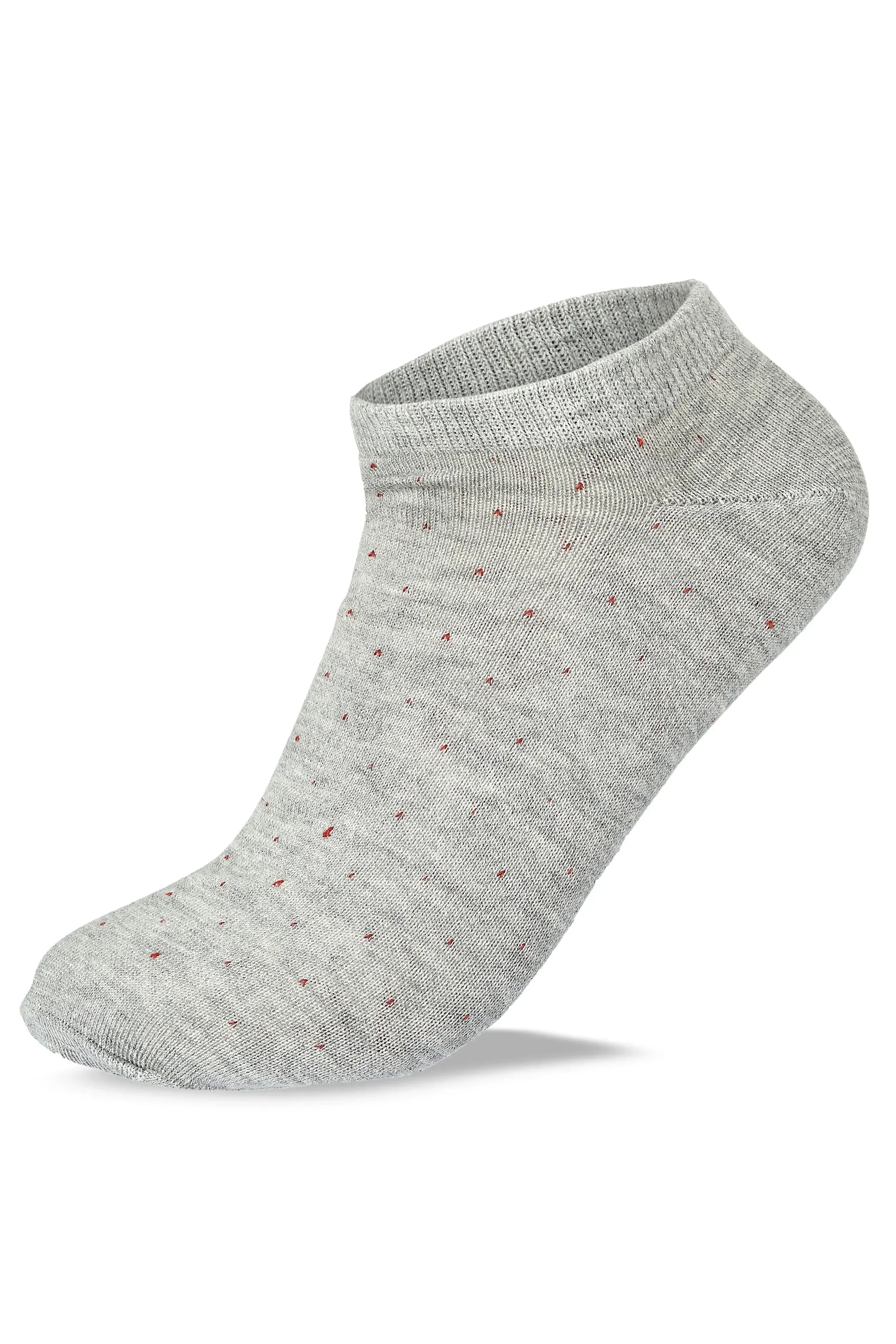 Men Set Of 3 Ankle Dots Casual Socks ( Black-NavyBlue-Grey ) - Sam Socks - Babazzaro