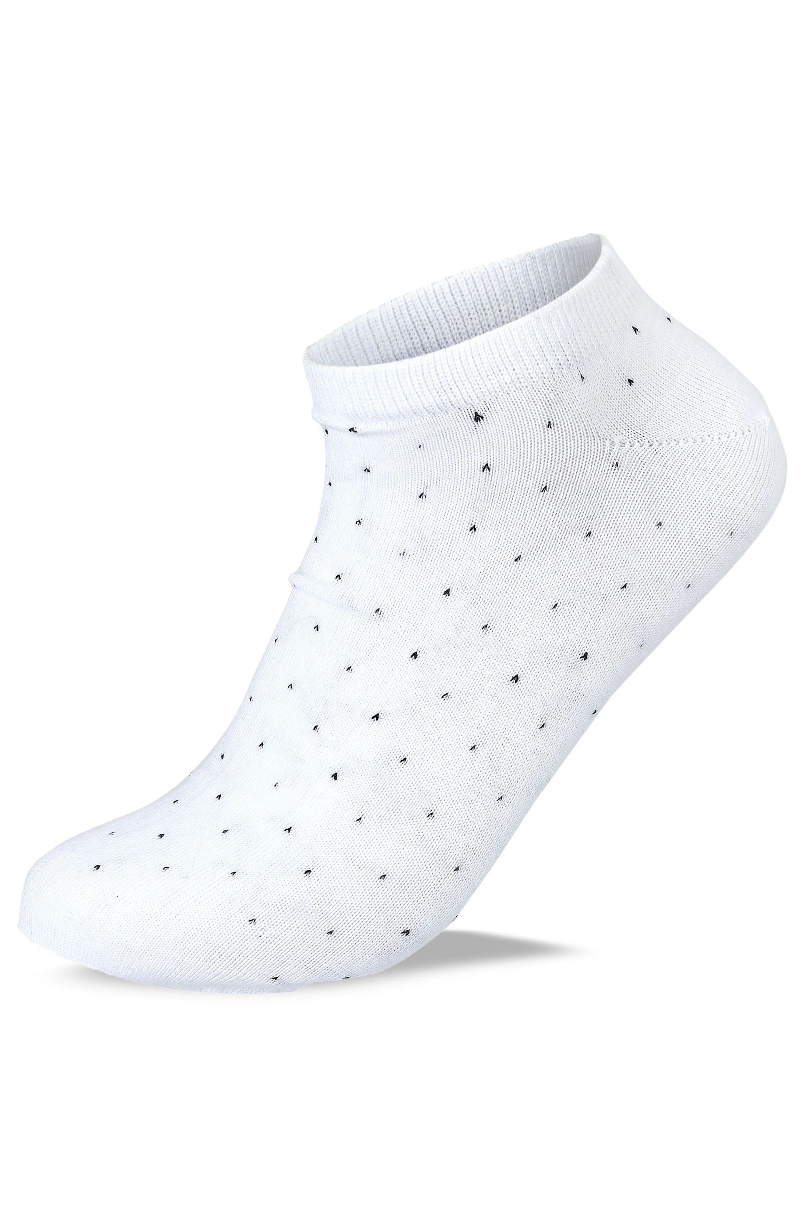 Sam Socks - Men Set Of 3 Ankle Dots Casual Socks Black-Grey-White 2