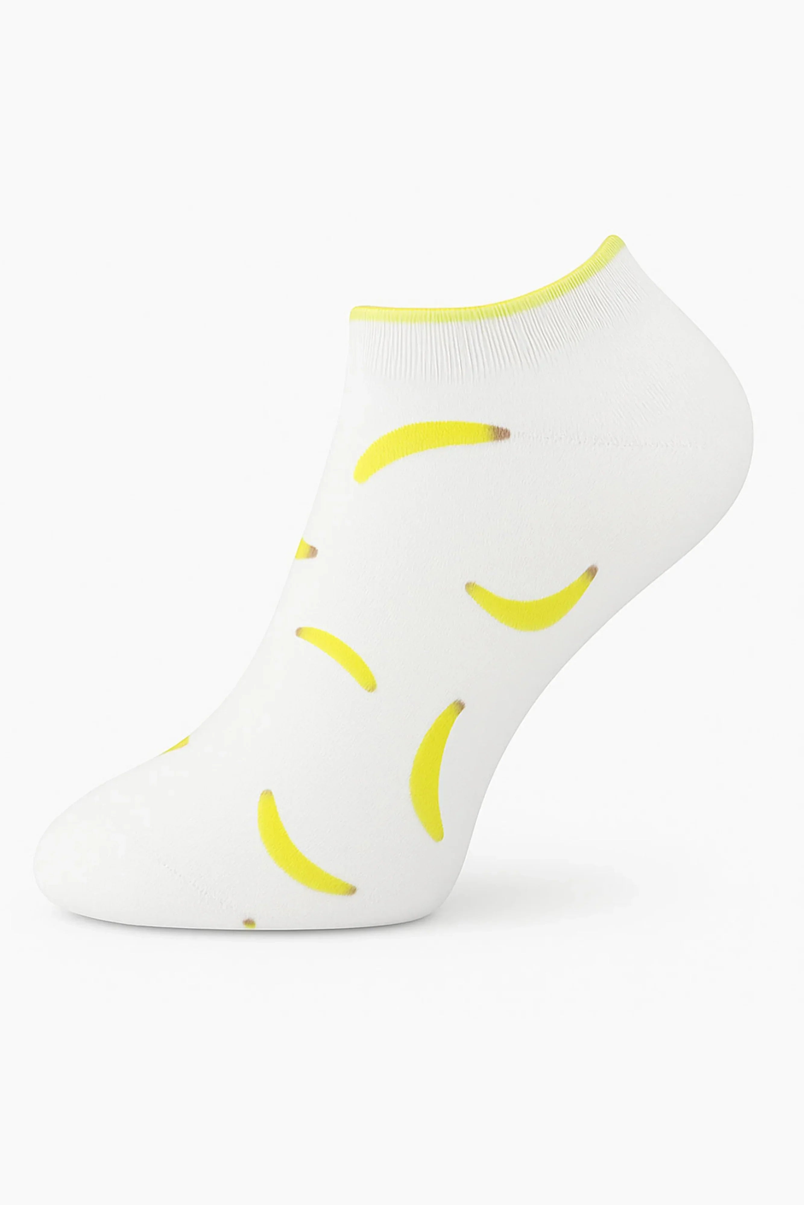 Women Set Of 3 Ankle Socks Fruit Banana Multicolor - Sam Socks - Babazzaro