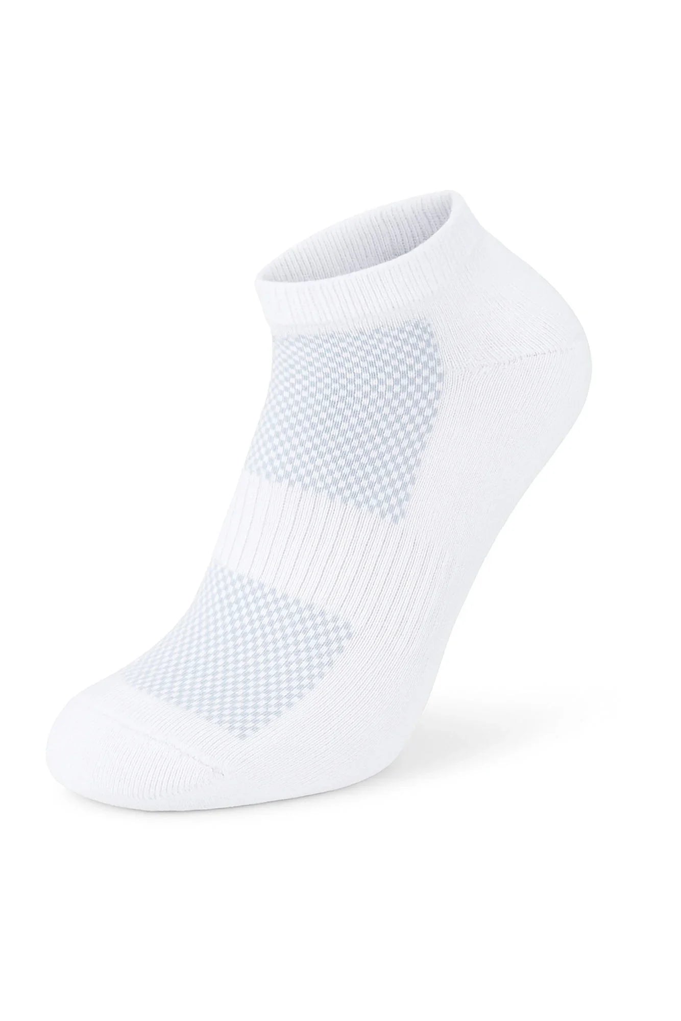 Men Set Of 3 Half Terry Ankle Socks Nets White - Sam Socks - Babazzaro
