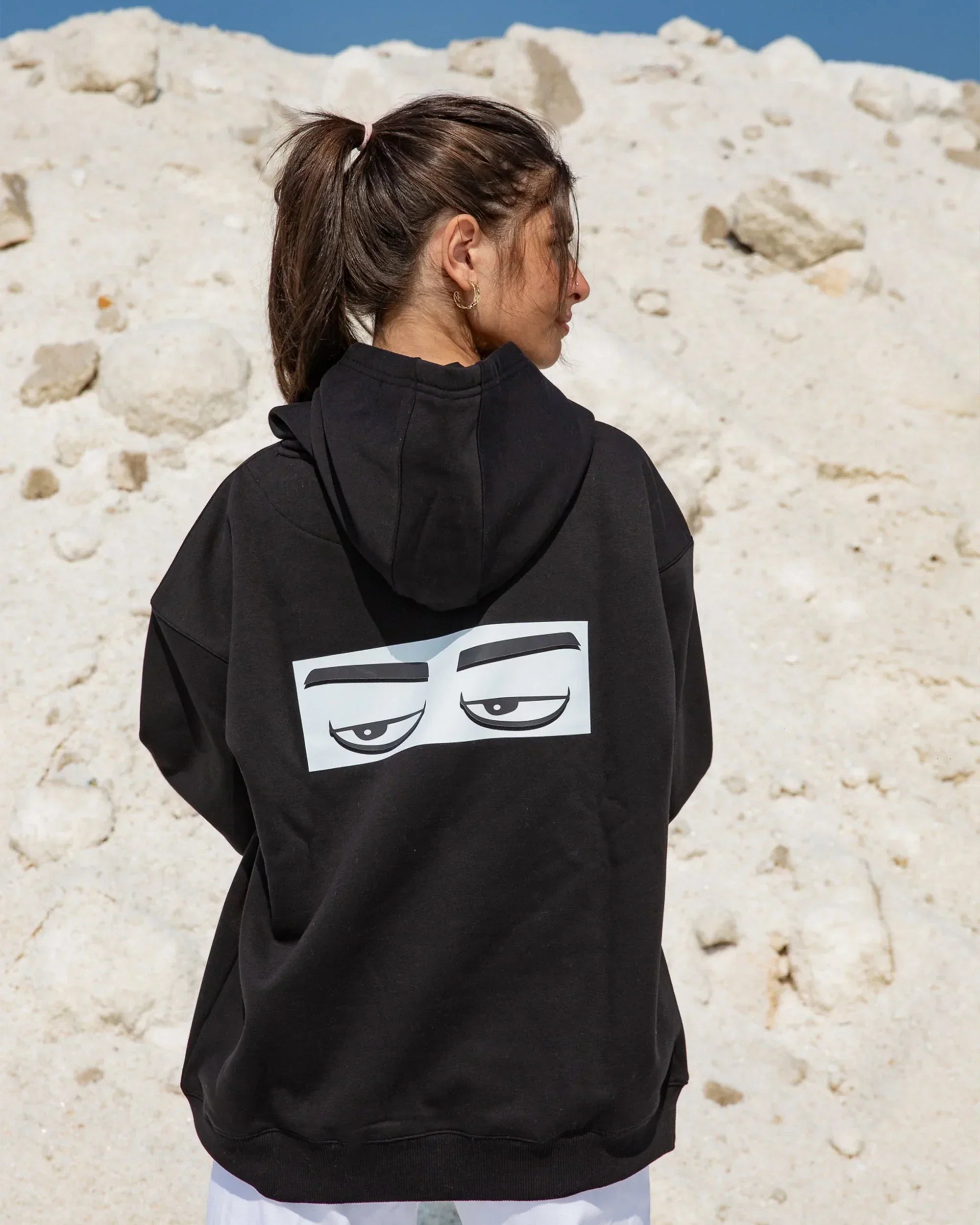 Ma3lesh Unisex Oversized Hoodie - Black - NAS Trends - Babazzaro