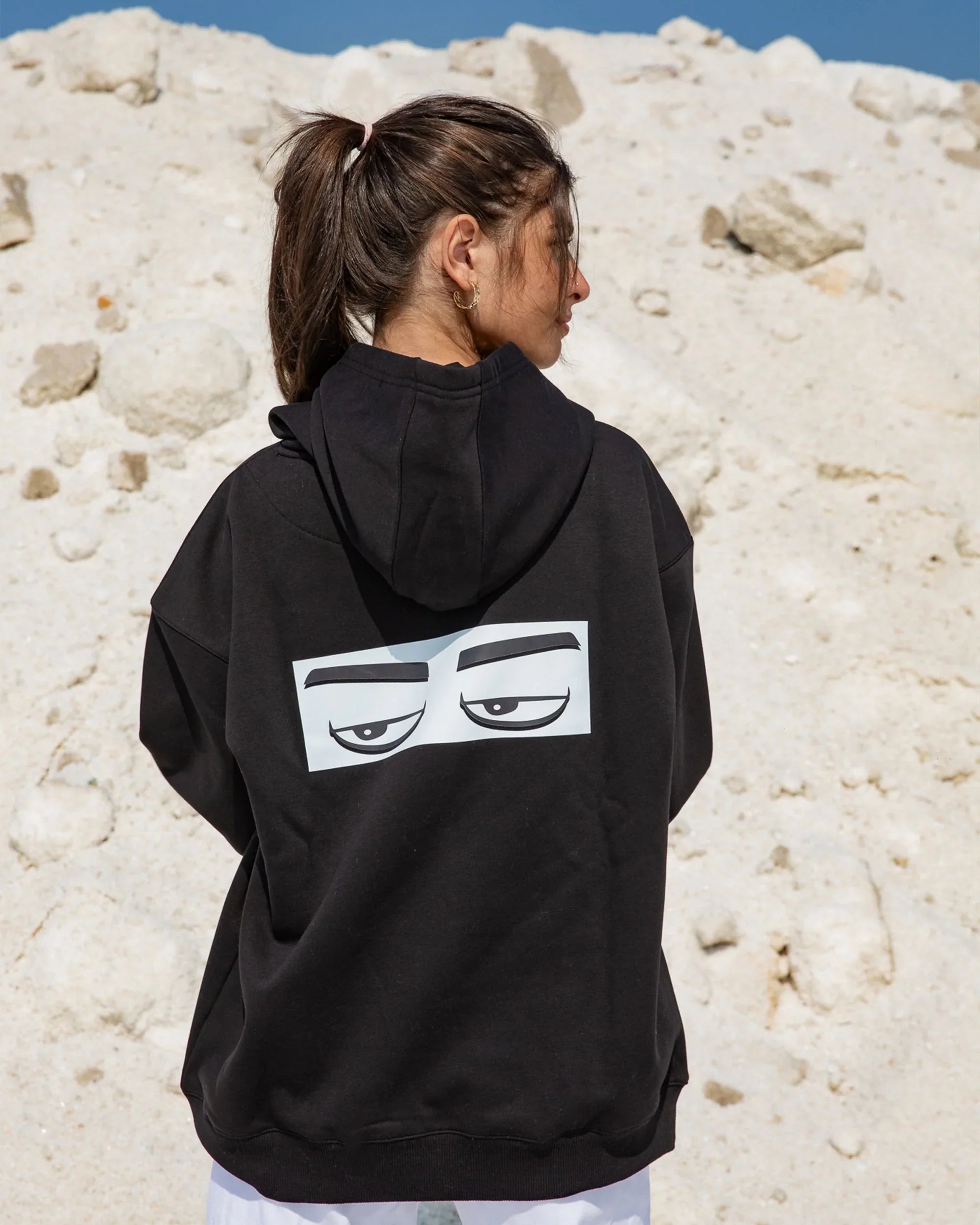 NAS Trends - Ma3lesh Unisex Oversized Hoodie - Black 2