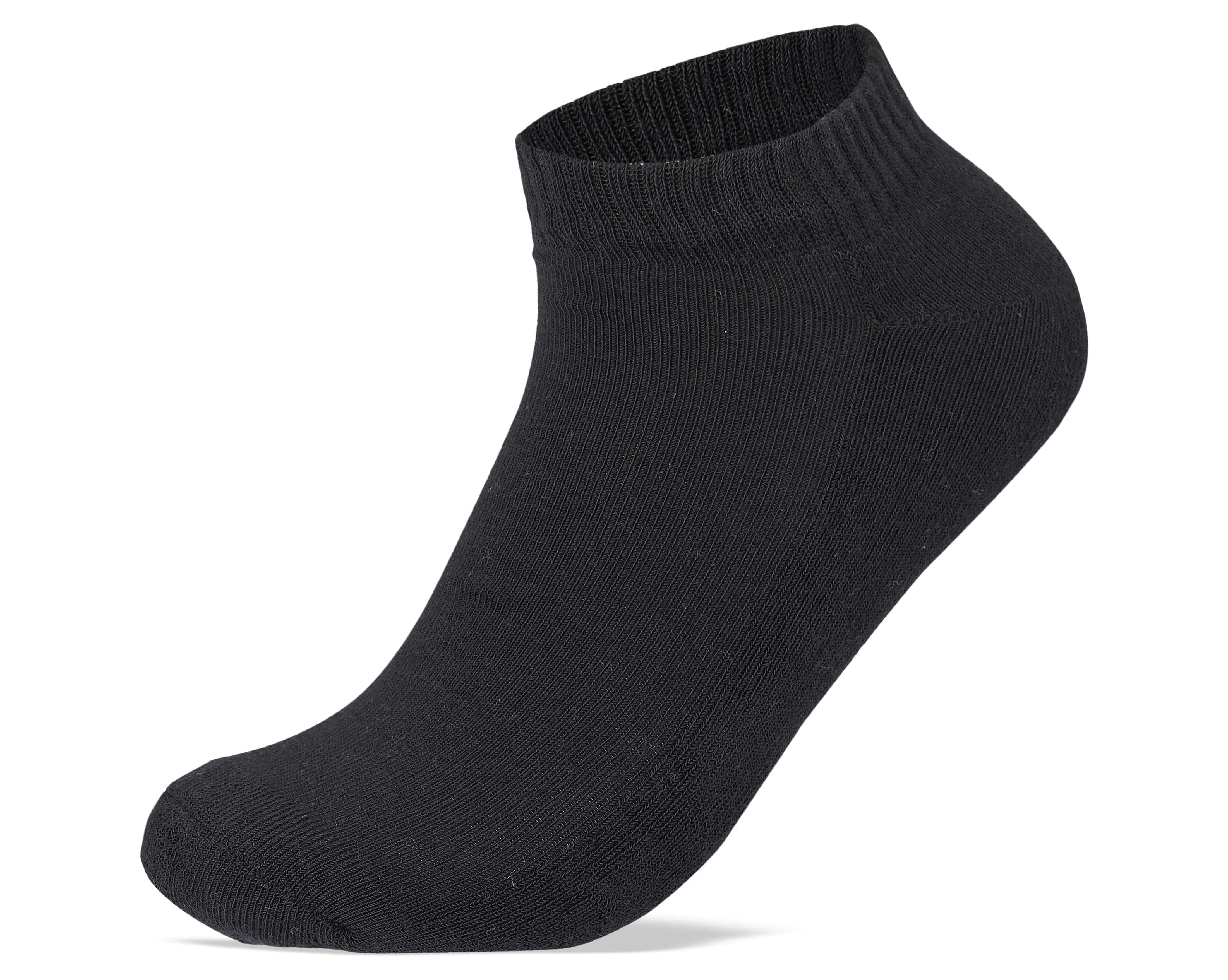 Sam Socks - Women Set Of 3 Half Terry Ankle Socks Plain Black-White-Grey 2