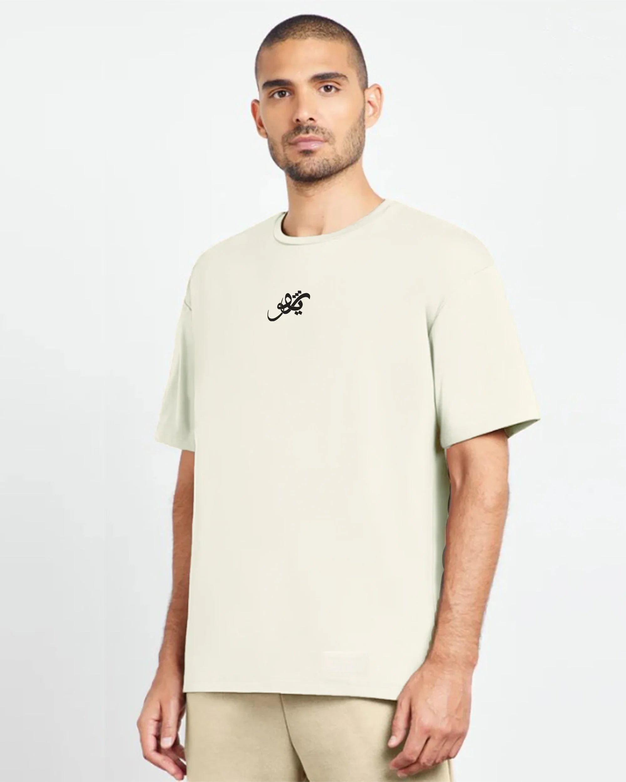 Revo Men Oversized SS T-Shirt - Off White - NAS Trends 3