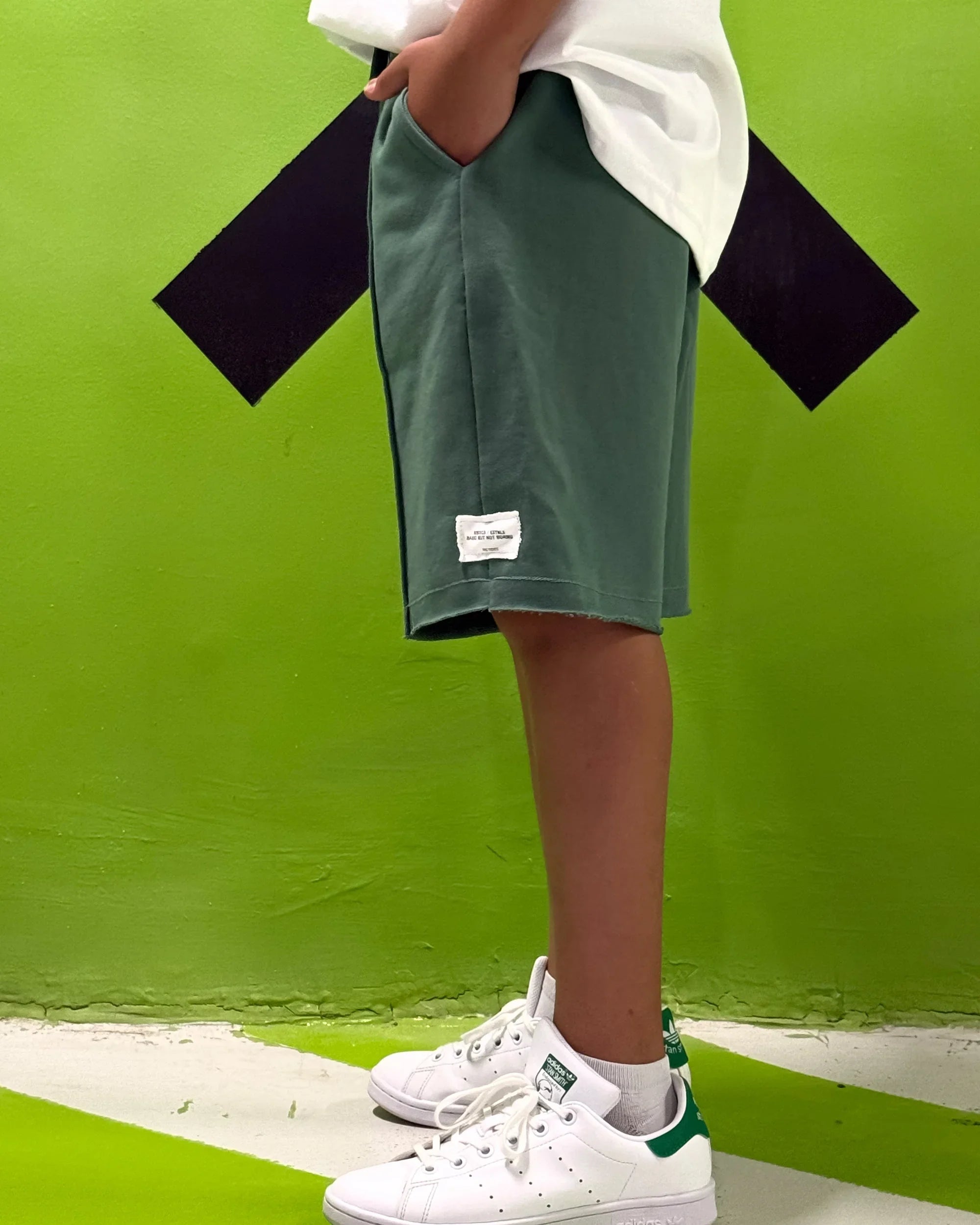 NAS Trends - Not Boring Kids Short - Olive 2