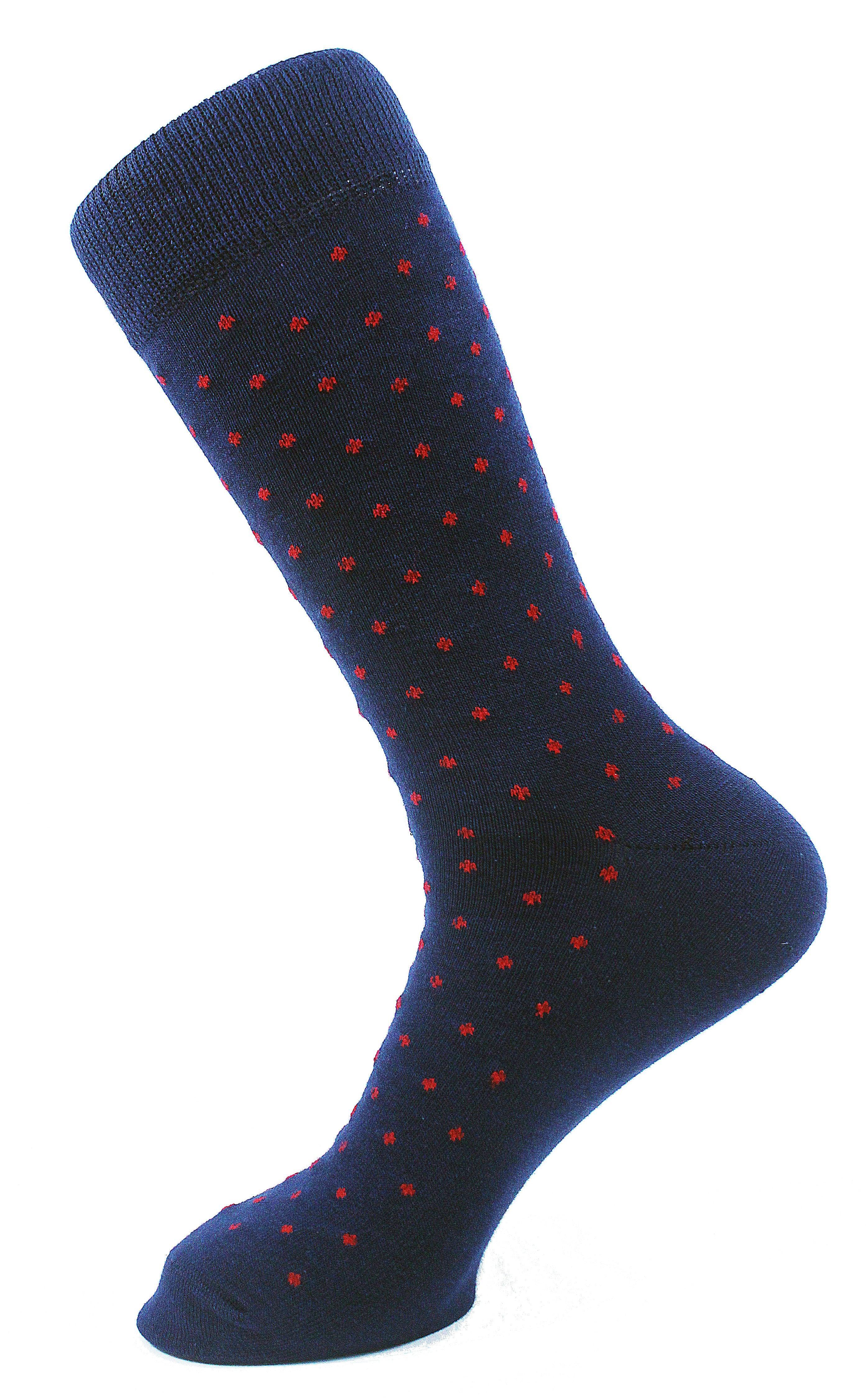 Men Set Of 3 Classic Socks Dots Multicolour - Sam Socks - Babazzaro