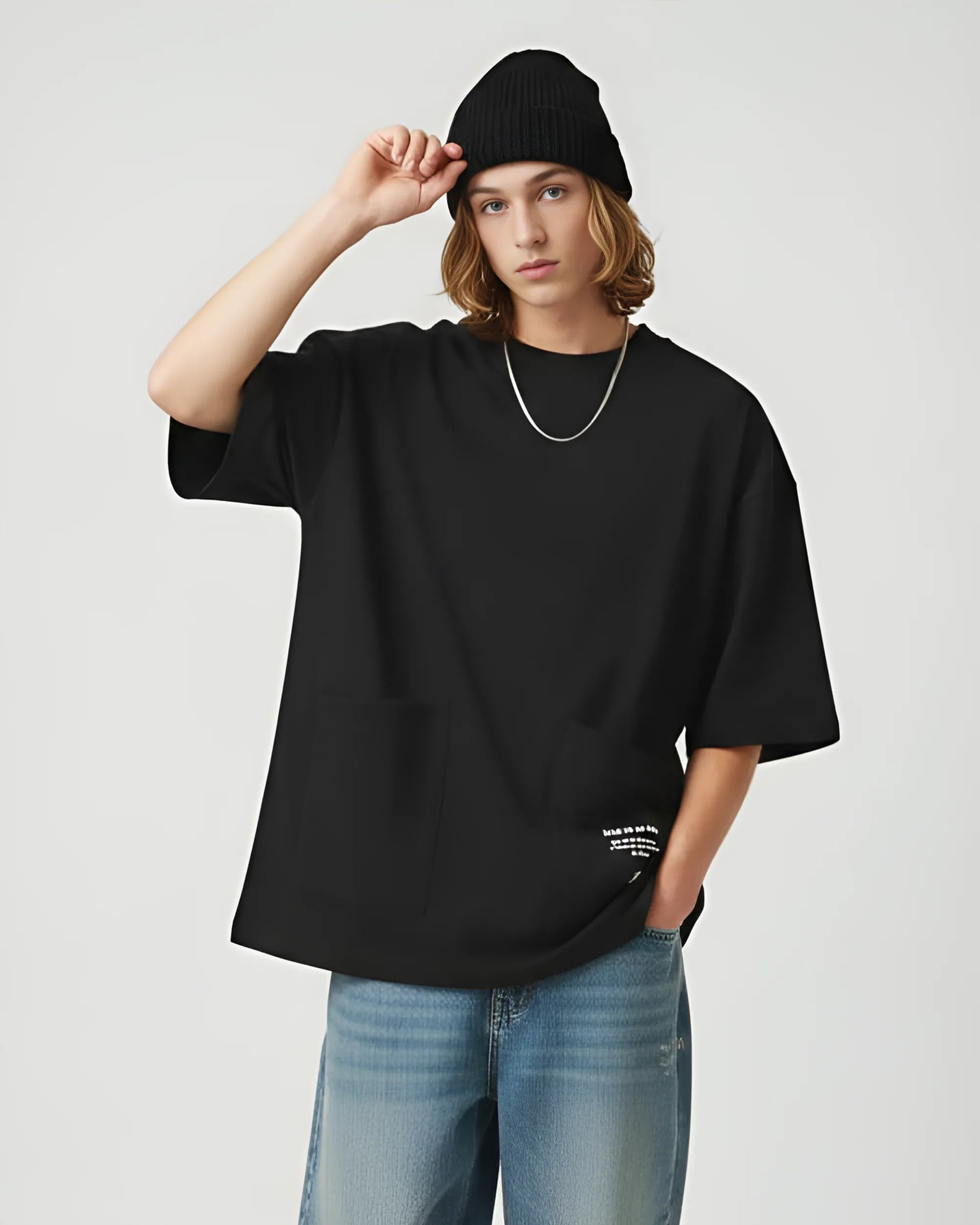 Dare Men Oversized SS T-Shirt - Black - NAS Trends 1