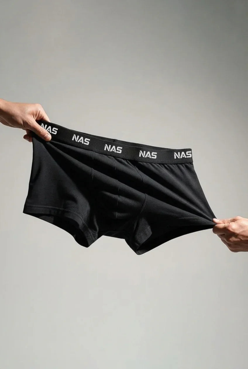 Basic Men Boxer - Pack of 2 Black - NAS Trends 1