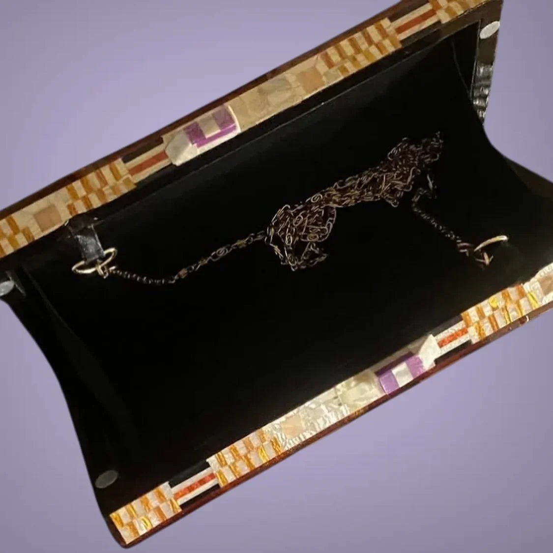 The Mother of pearl -Zigzag Elegance Bag - The Concept Store 2