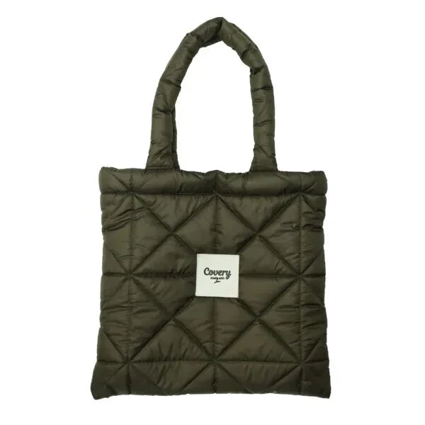 Olive Puffy Tote Bag - Covery - Babazzaro