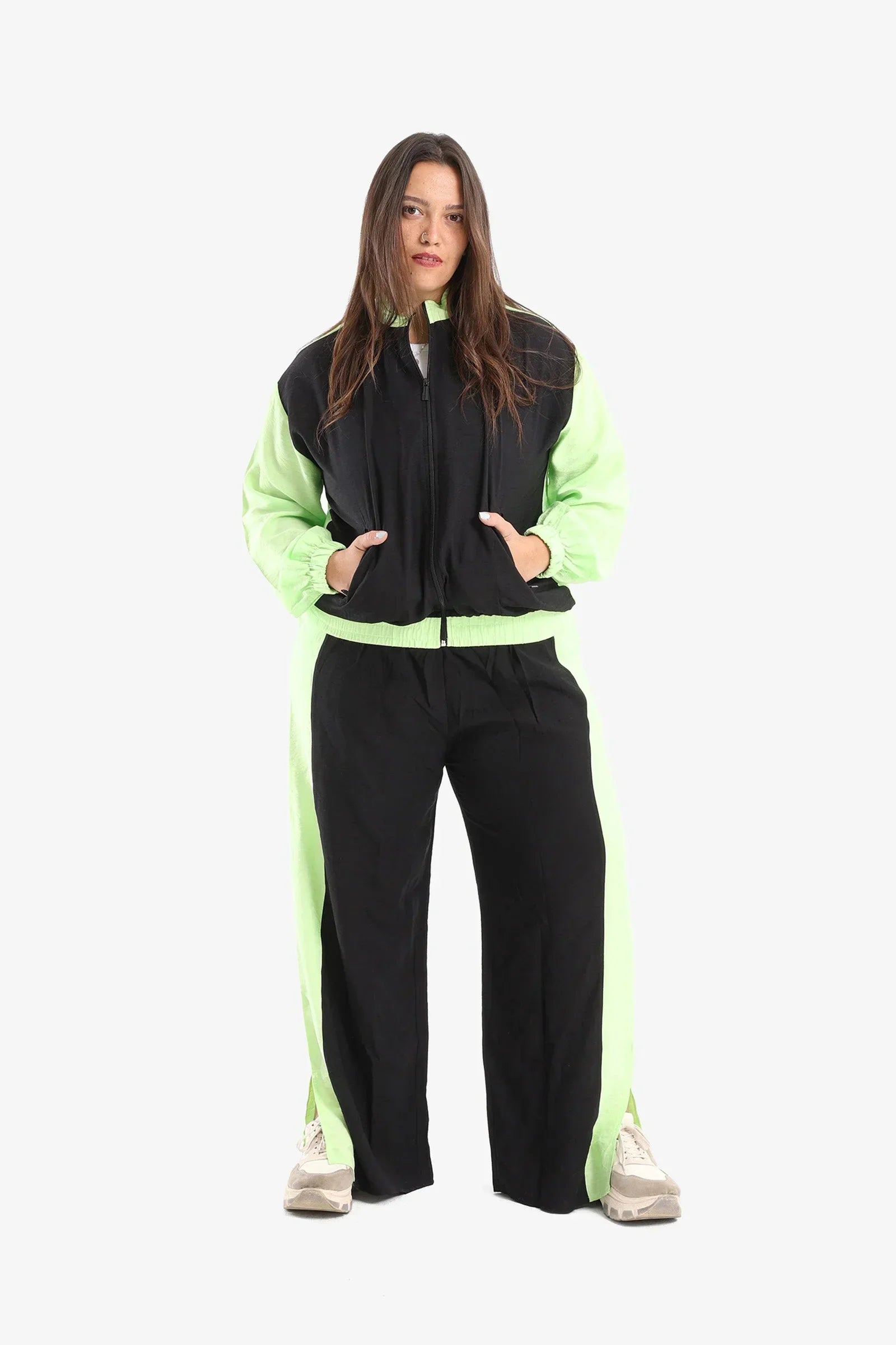 Clue - Color Block Elasticated Jacket 1 1