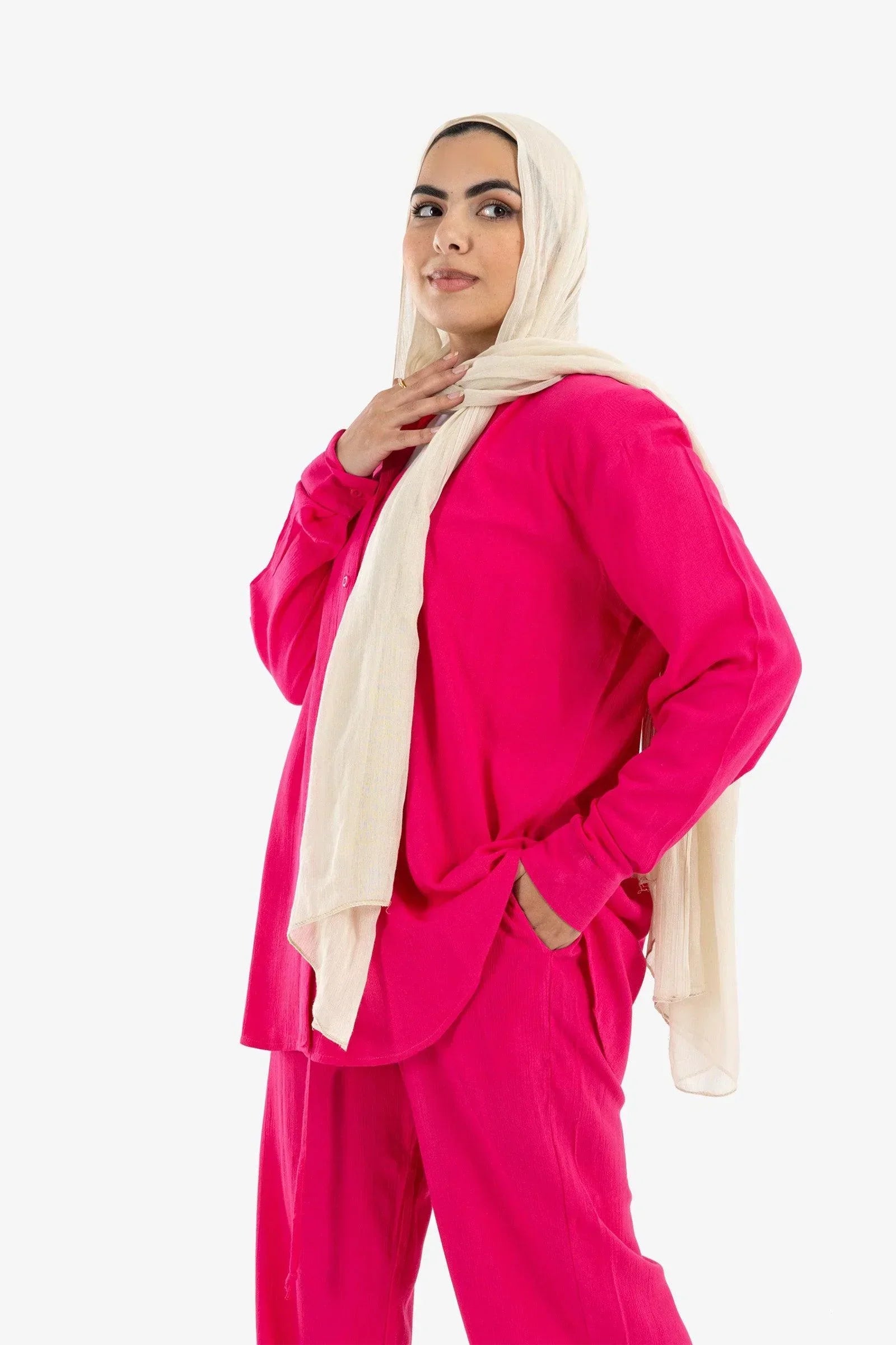 Clue - Blouse with Stand Collar 1