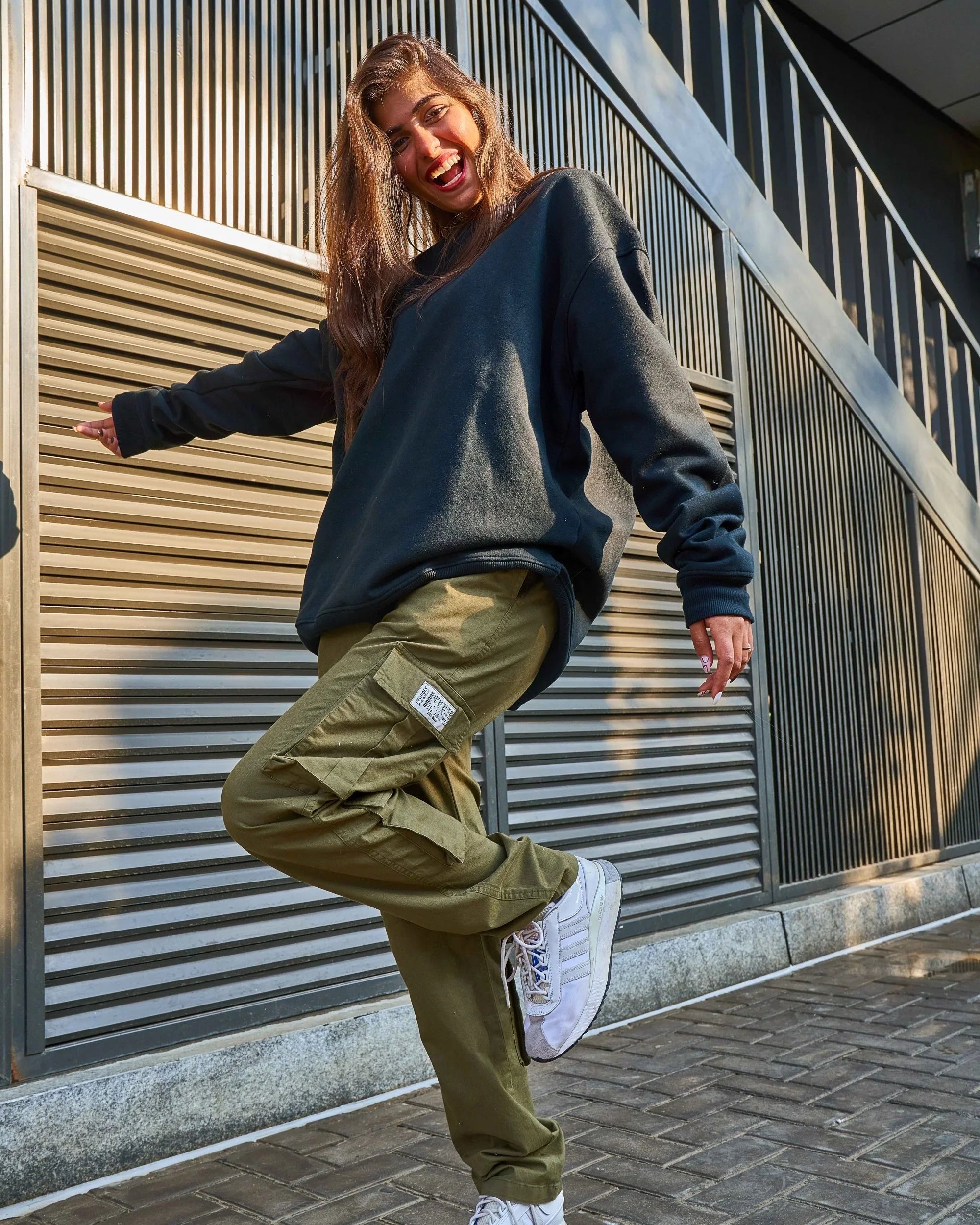 NAS Trends - Basic Unisex Cargo Pants - Dark Olive 1