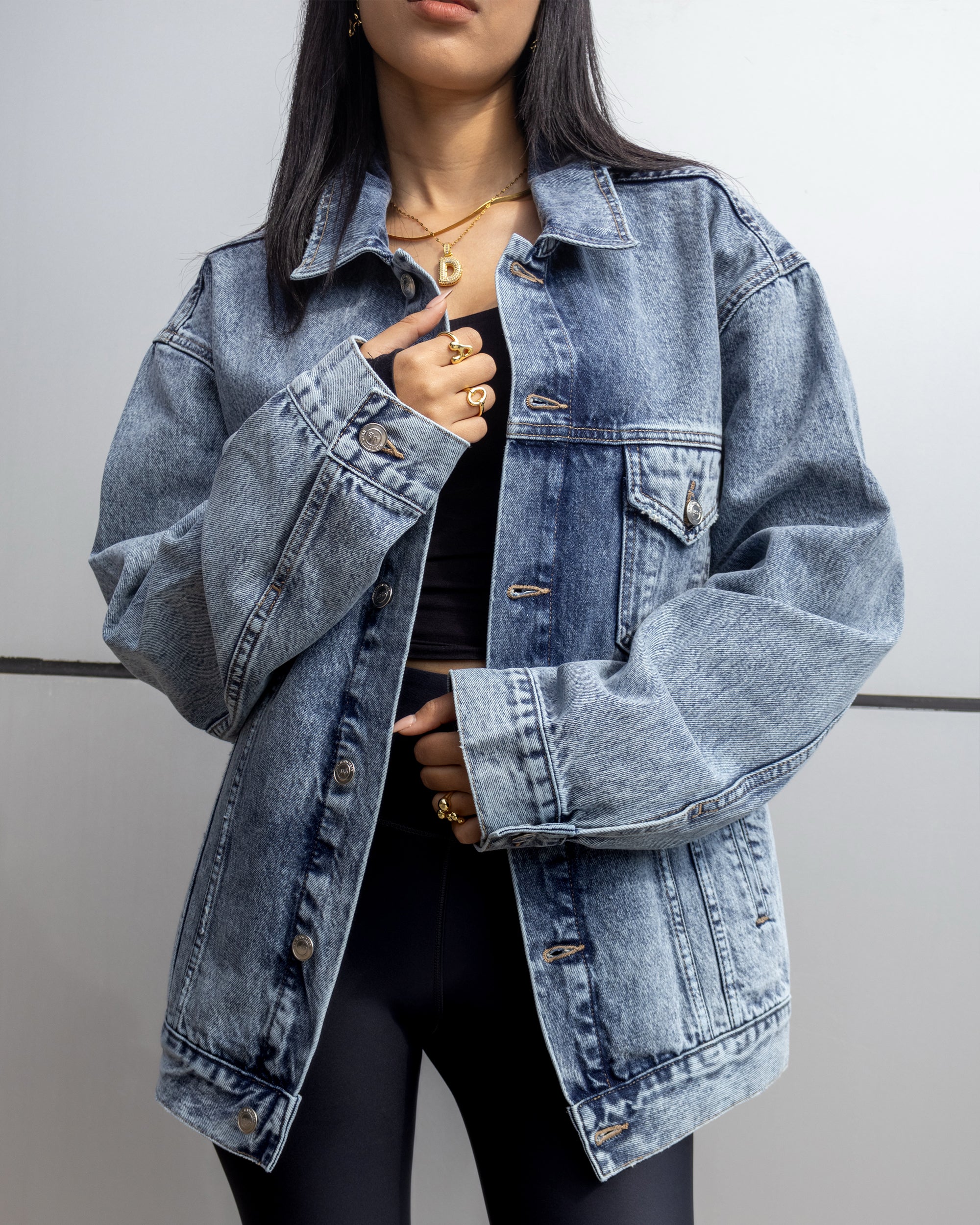 Women Denim Jacket - Light Blue - NAS Trends 3
