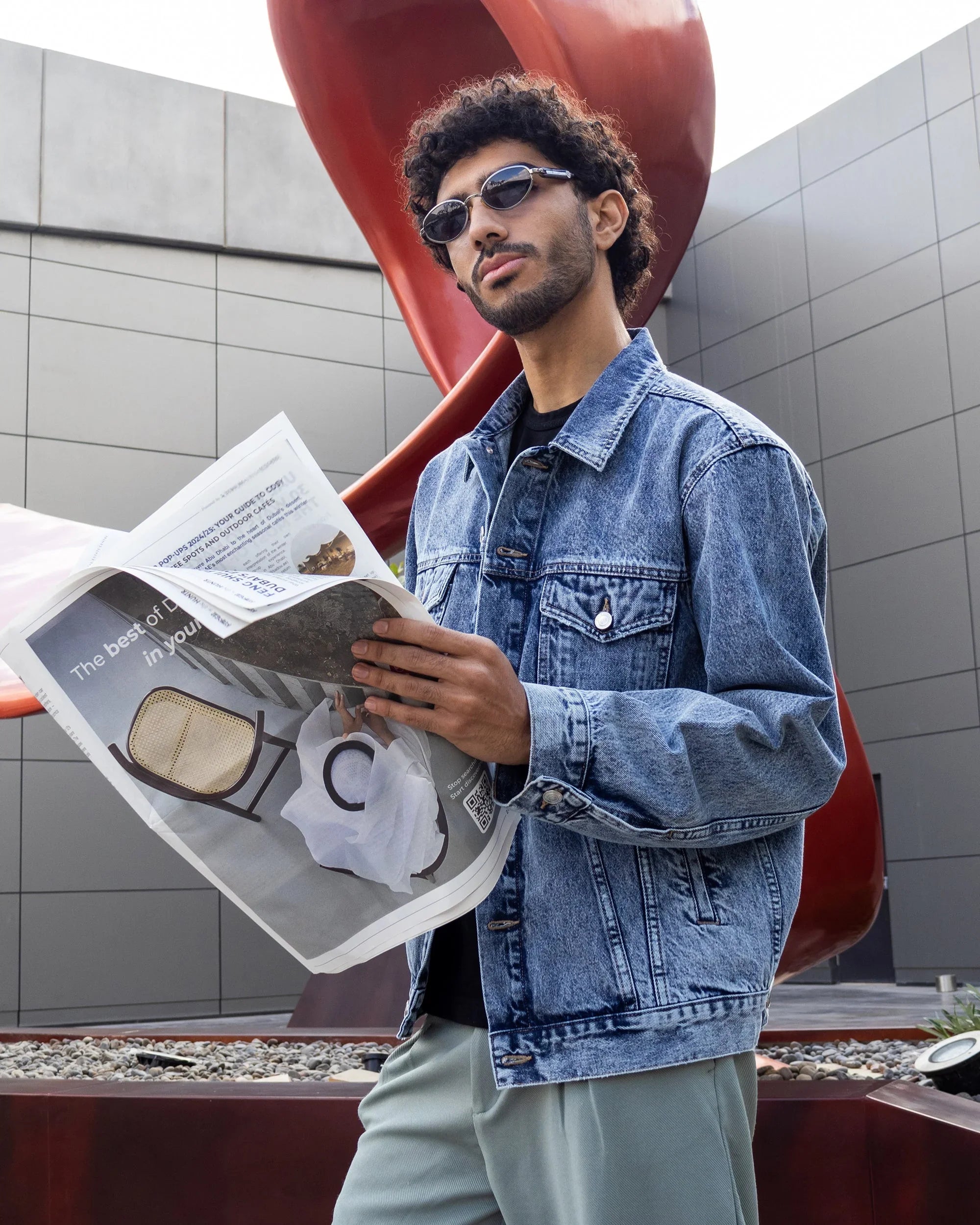 NAS Trends - Men Denim Jacket - Light Blue 1
