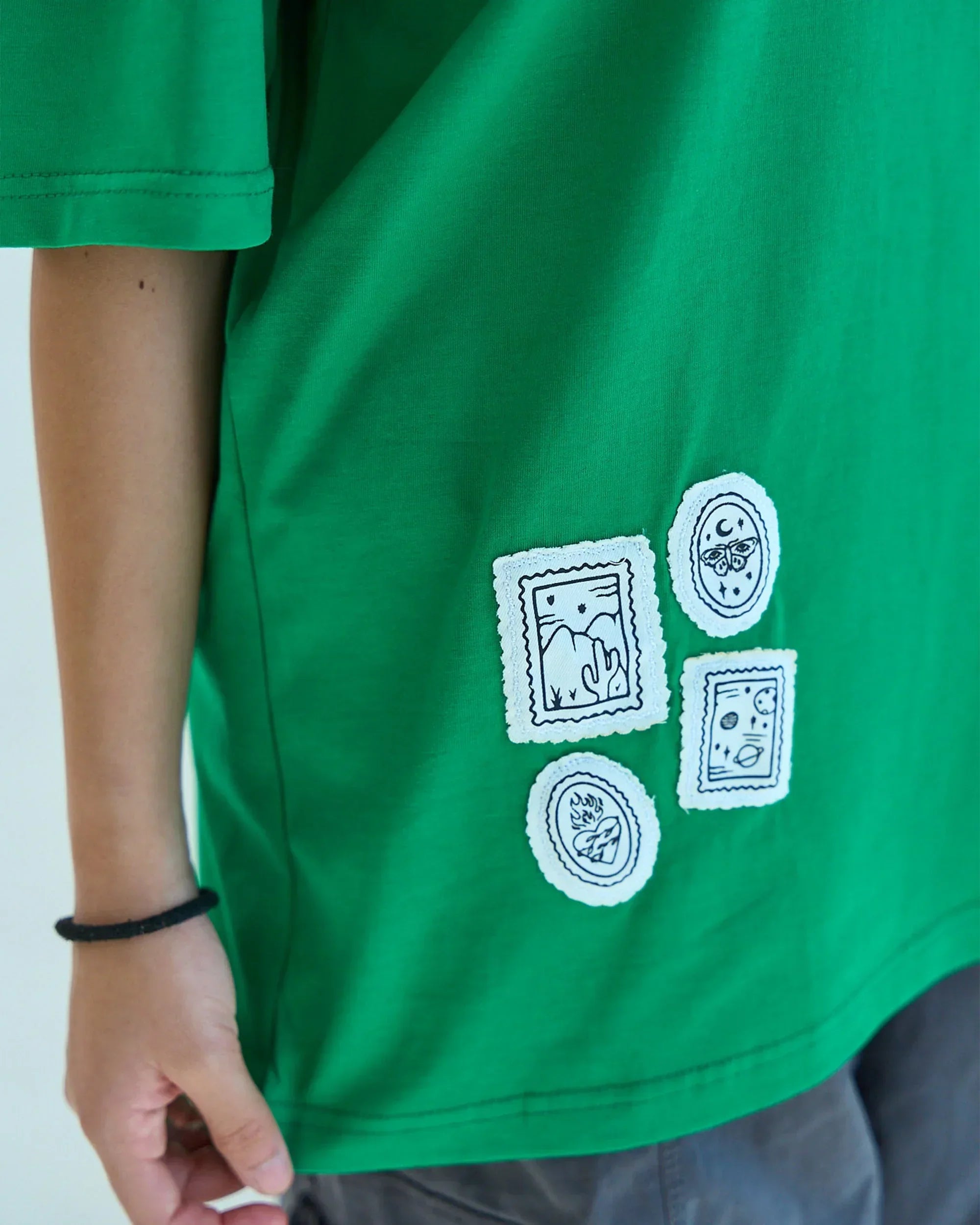 Whispers Unisex Oversized SS T-Shirt - Green - NAS Trends - Babazzaro