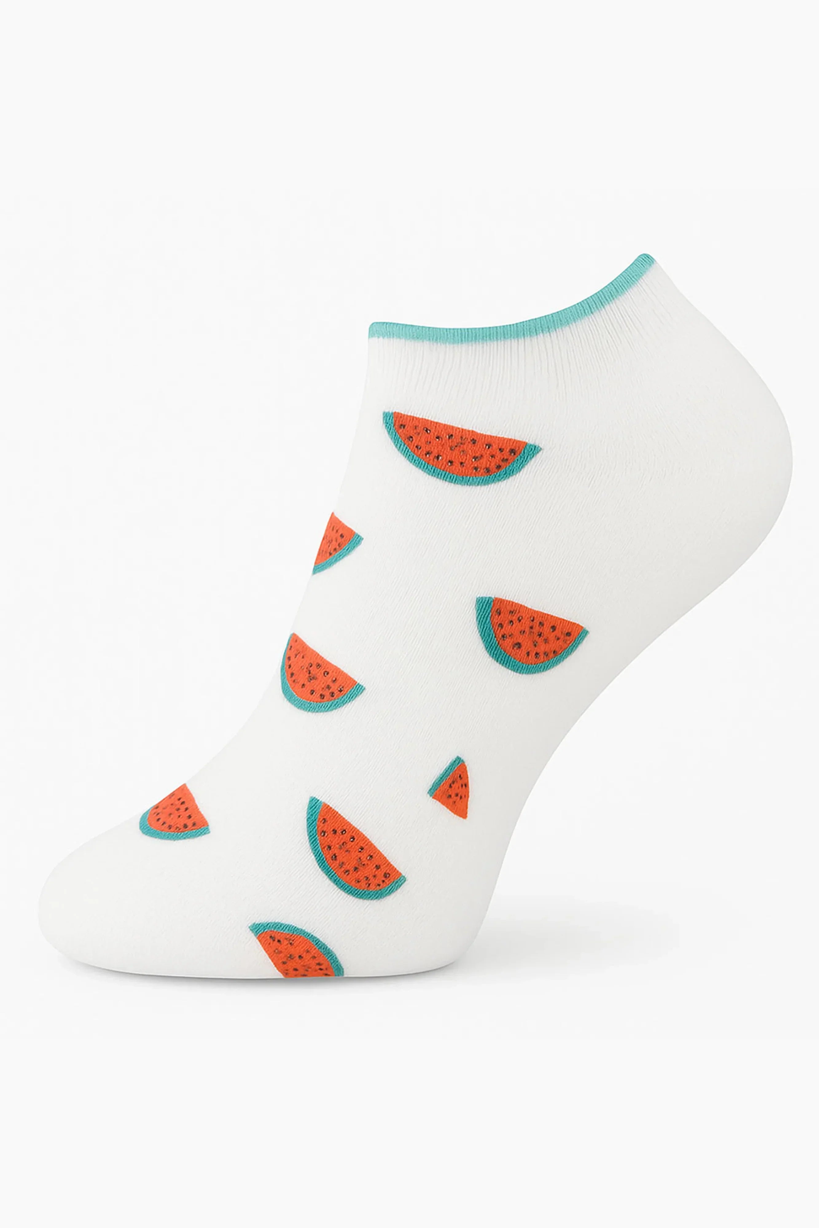 Women Set Of 3 Ankle Socks Fruit Strawberry Multicolor - Sam Socks - Babazzaro