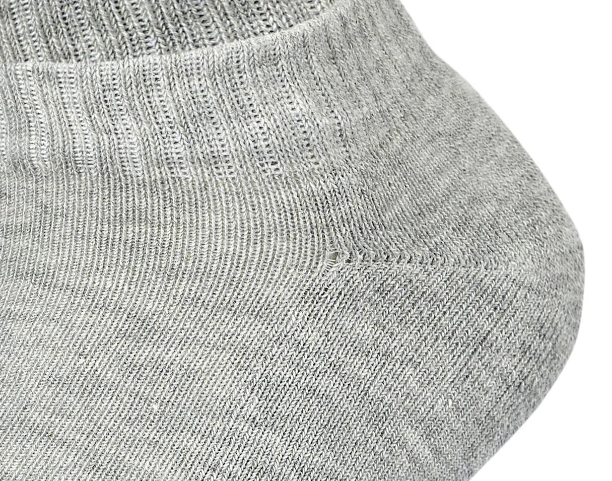 Sam Socks - Men Set Of 3 Half Terry Ankle Plain Socks Grey 3