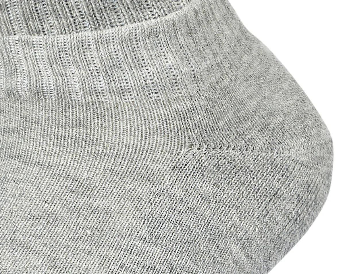 Men Set Of 3 Half Terry Ankle Plain Socks Grey - Sam Socks - Babazzaro