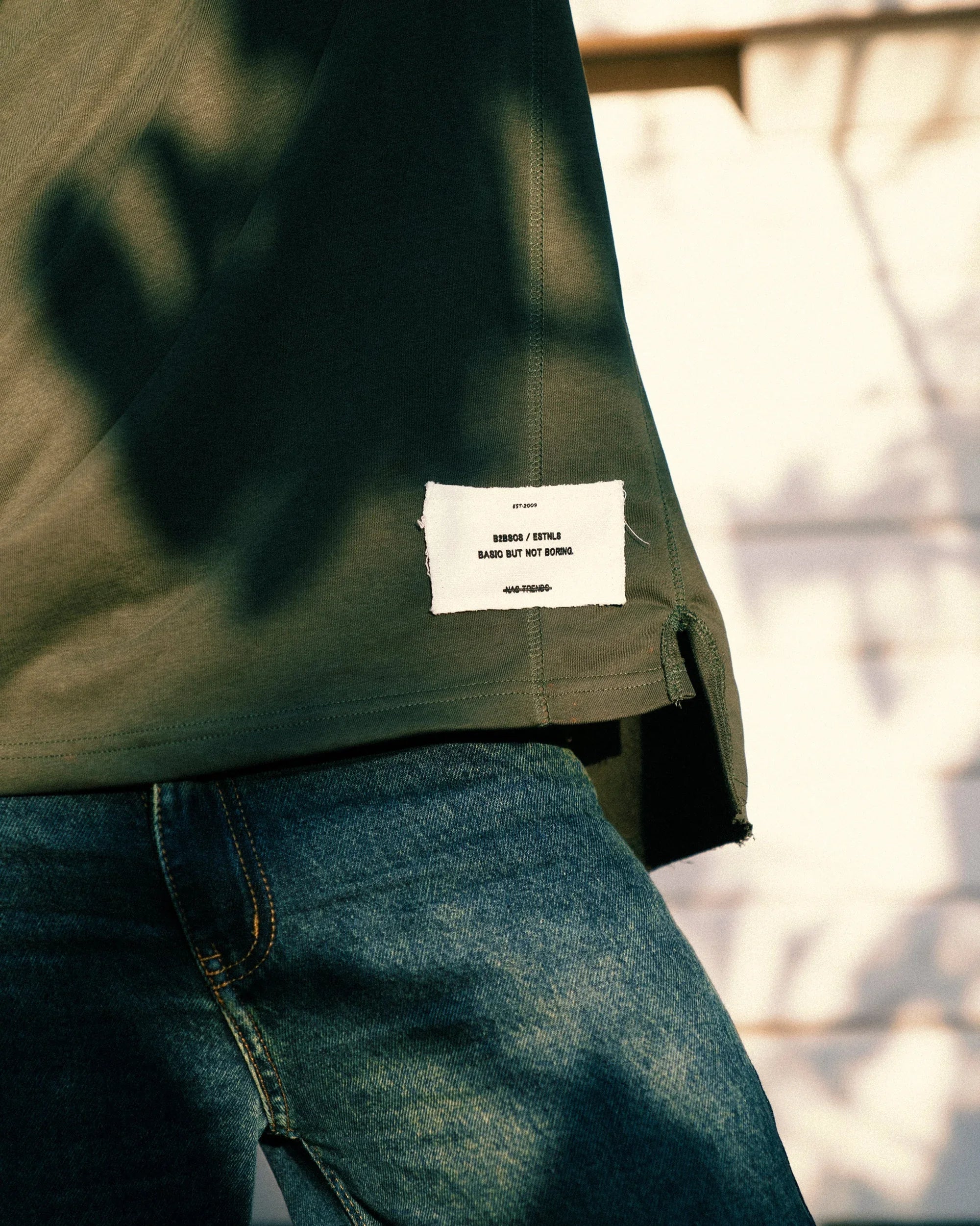 NAS Trends - Stitched Basic Unisex Oversized SS T-Shirt - Olive 3