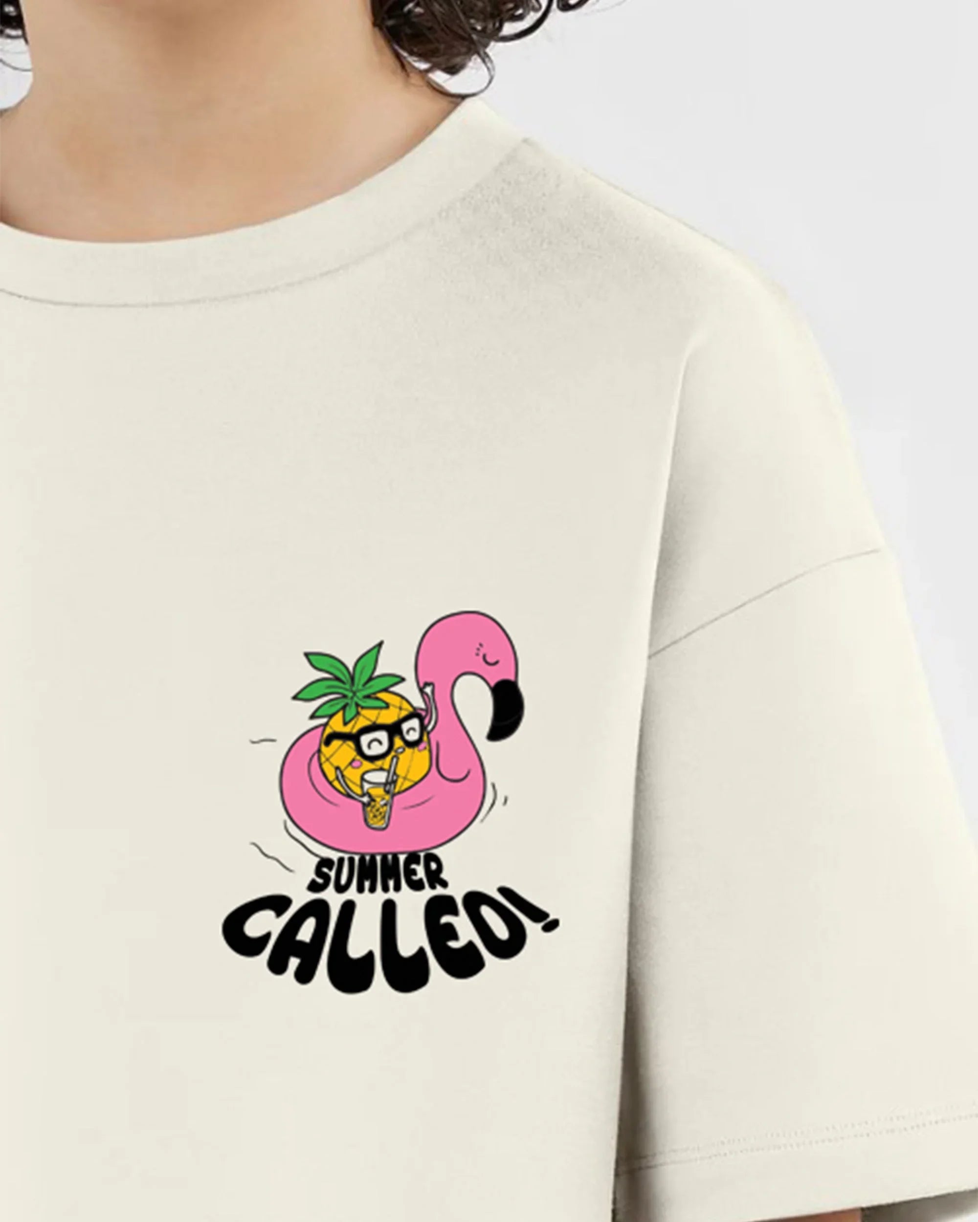 NAS Trends - Happy News Boys Oversized SS T-Shirt - Off White 2