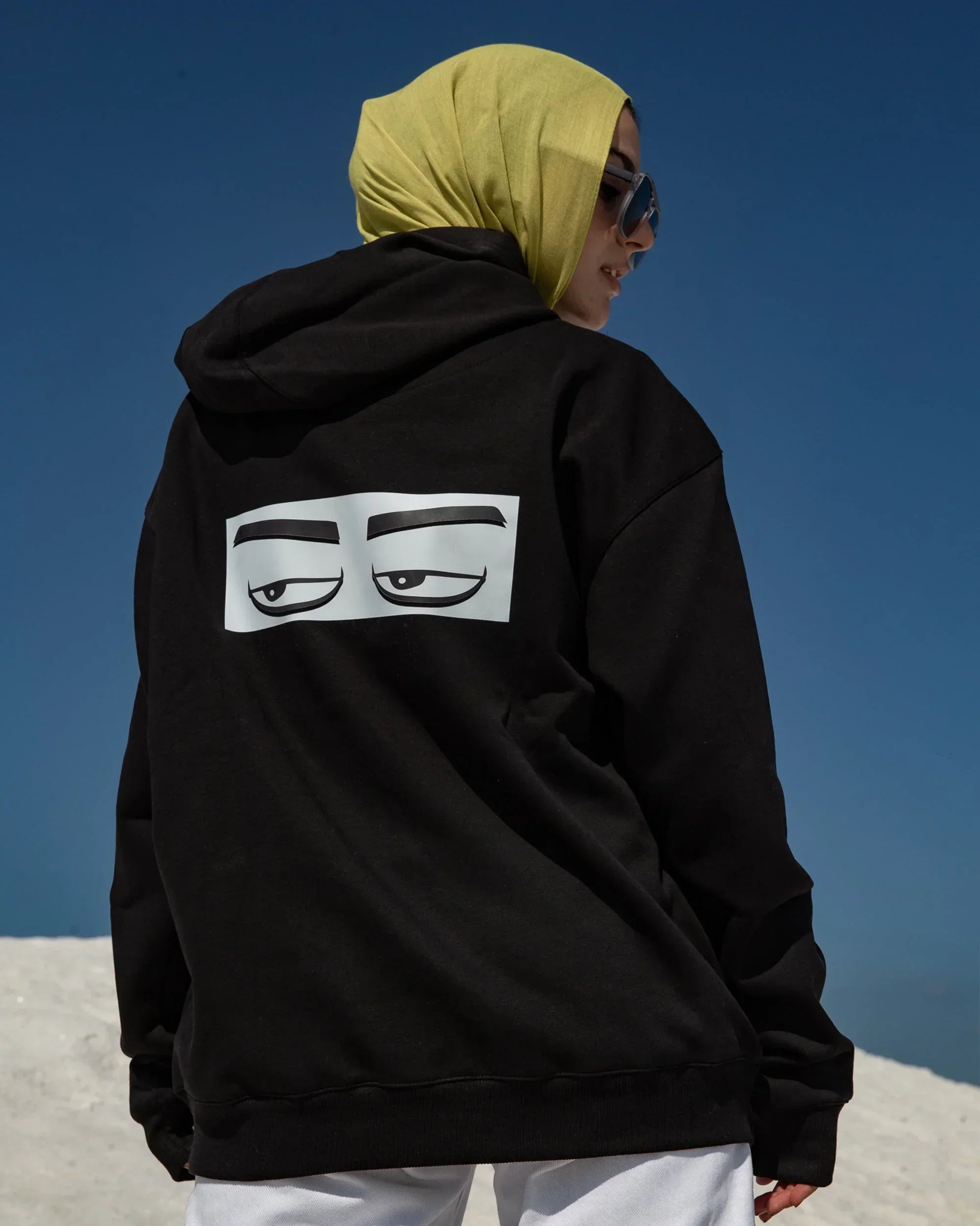 Ma3lesh Unisex Oversized Hoodie - Black - NAS Trends - Babazzaro