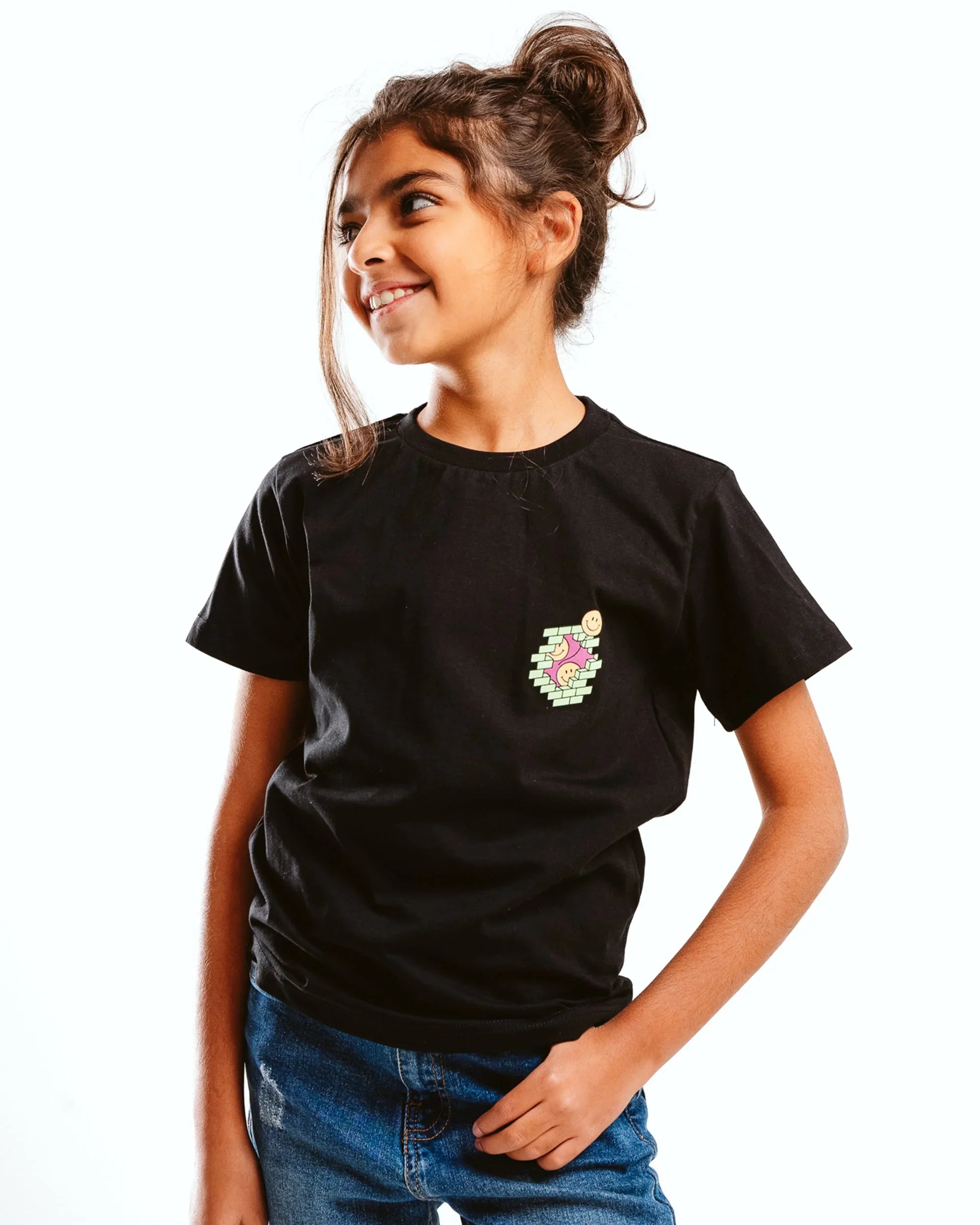 NAS Trends - Smile Kids SS T-Shirt - Black 2