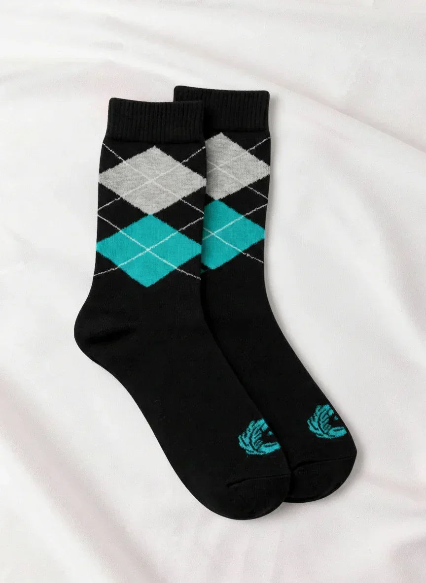 3 Feathers - Men Classic Long Cotton Socks Half Terry Cushion - 3Feathers Cotton Socks - Babazzaro