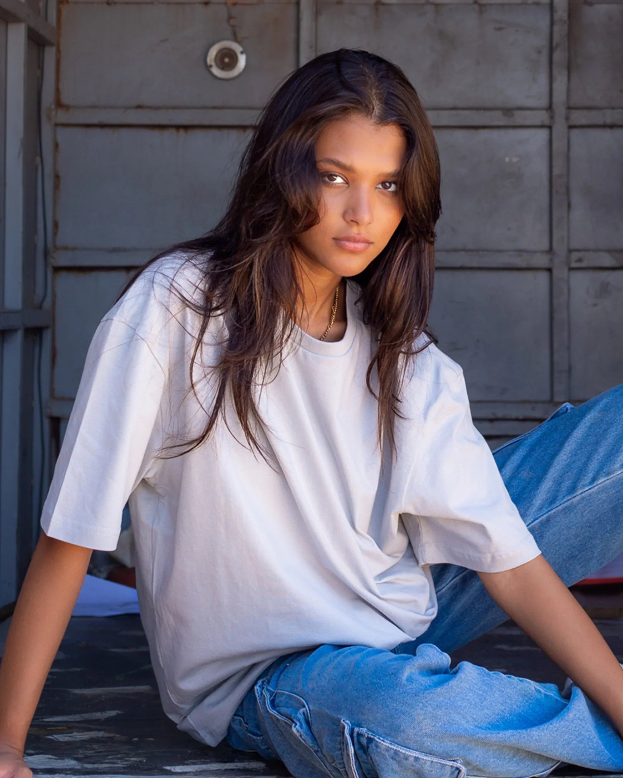 NAS Trends - Basic Unisex Oversized SS T-Shirt - Silver 1