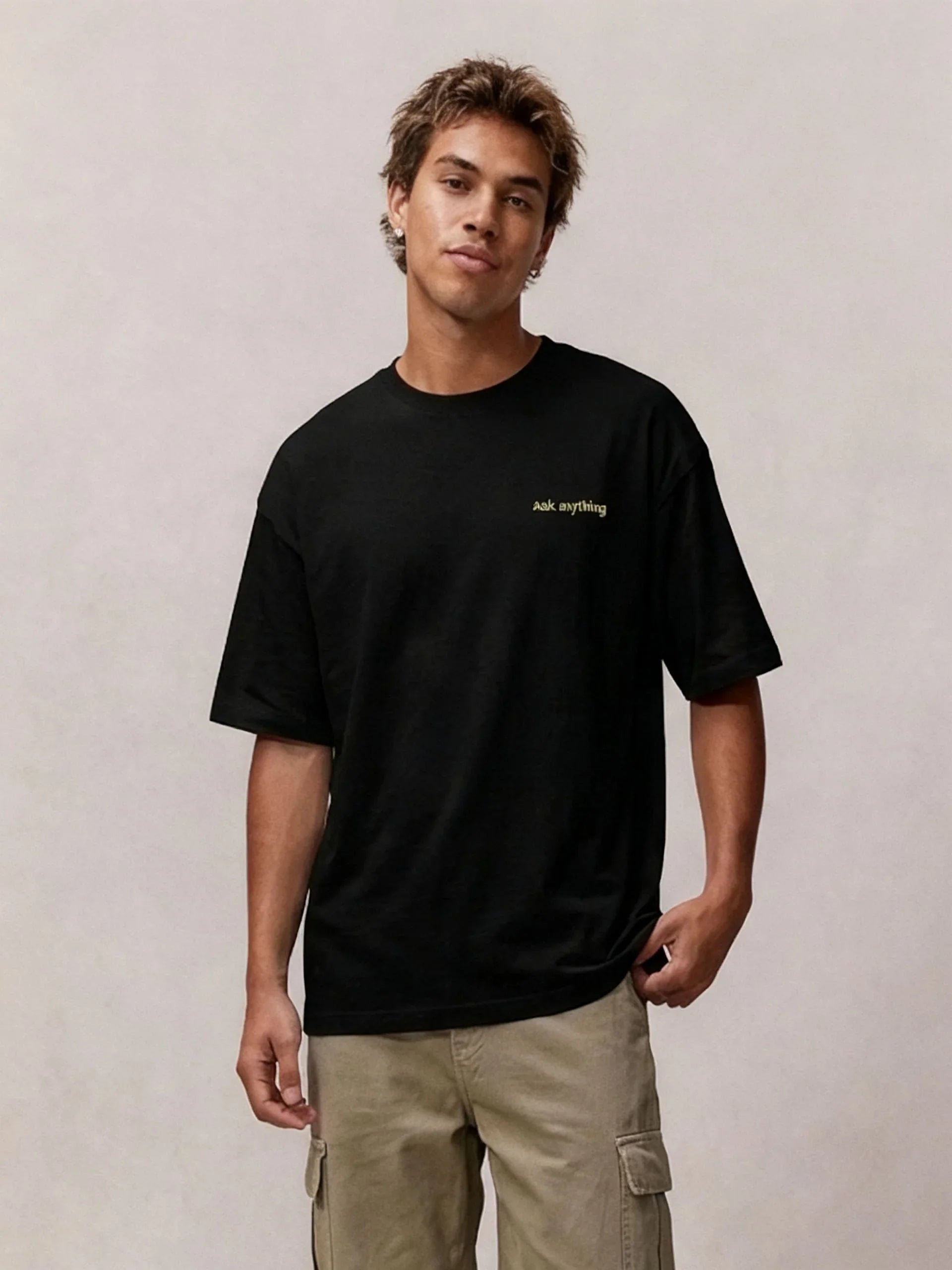 ChatGPT Men Unisex Oversized SS T-Shirt - Black - NAS Trends 2