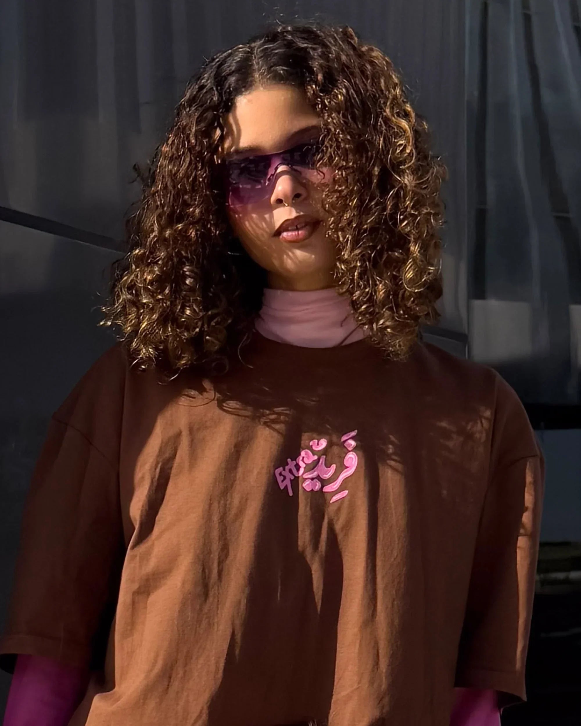 Extra fared Women Oversized SS T-Shirt - Brown - NAS Trends - Babazzaro