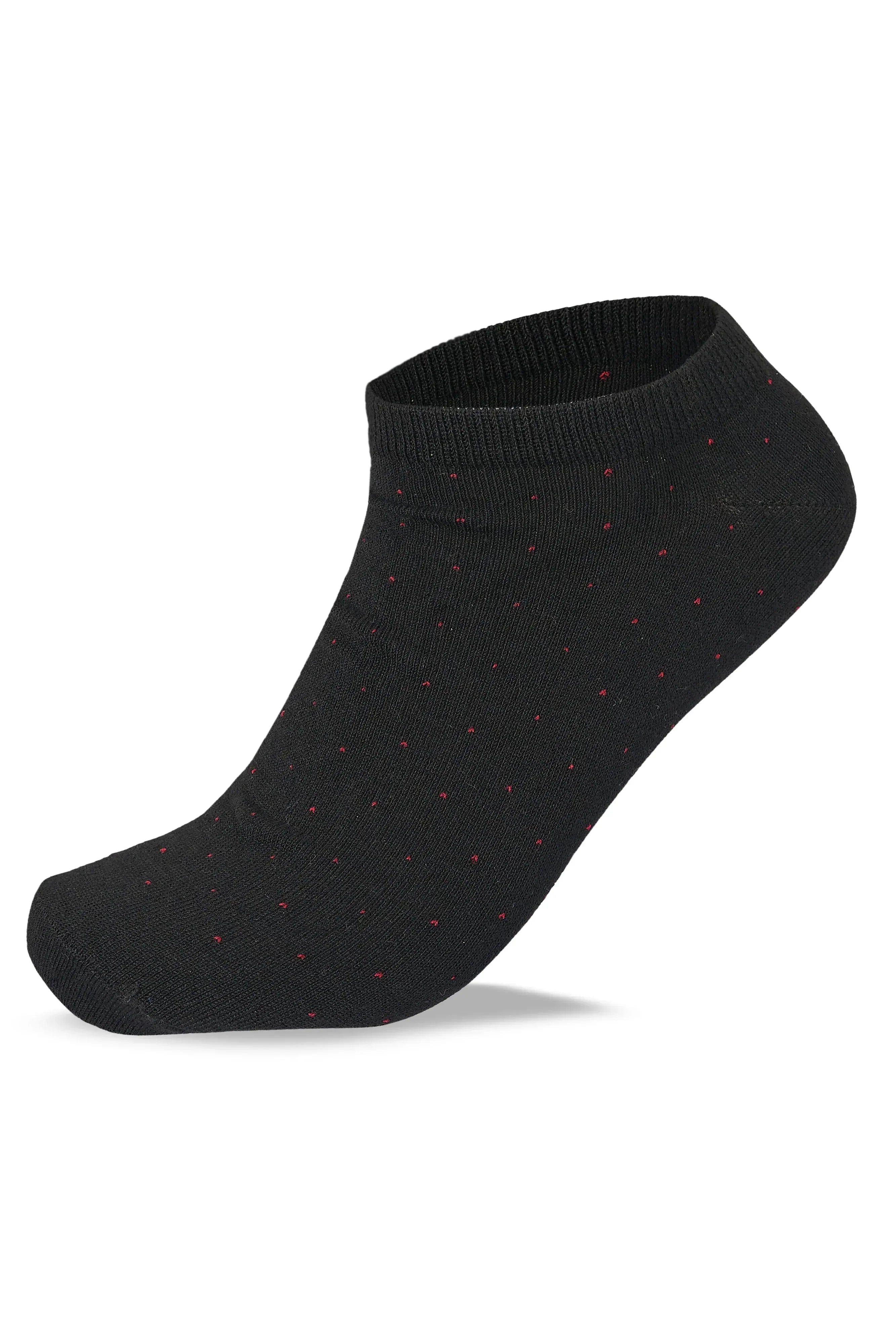 Men Set Of 3 Ankle Dots Casual Socks ( Black-NavyBlue-Grey ) - Sam Socks - Babazzaro