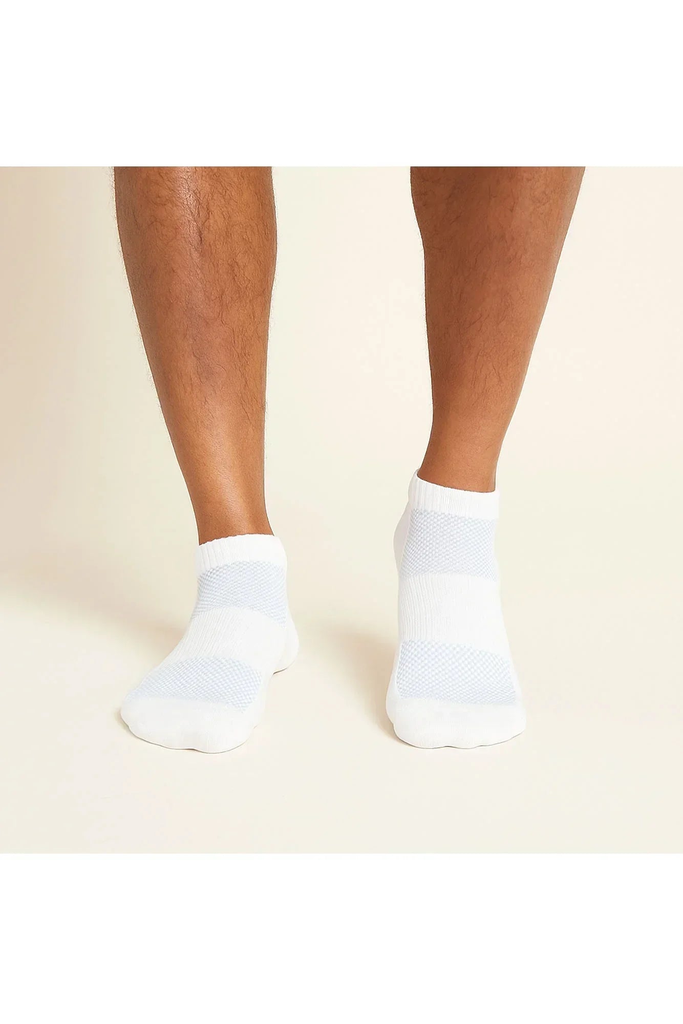 Men Set Of 3 Half Terry Ankle Socks Nets White - Sam Socks - Babazzaro