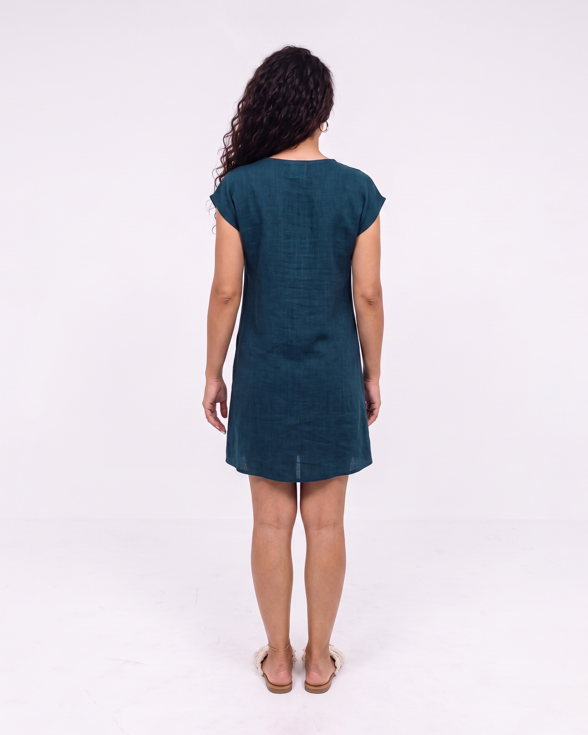 Linen Short Dress - Viva 4